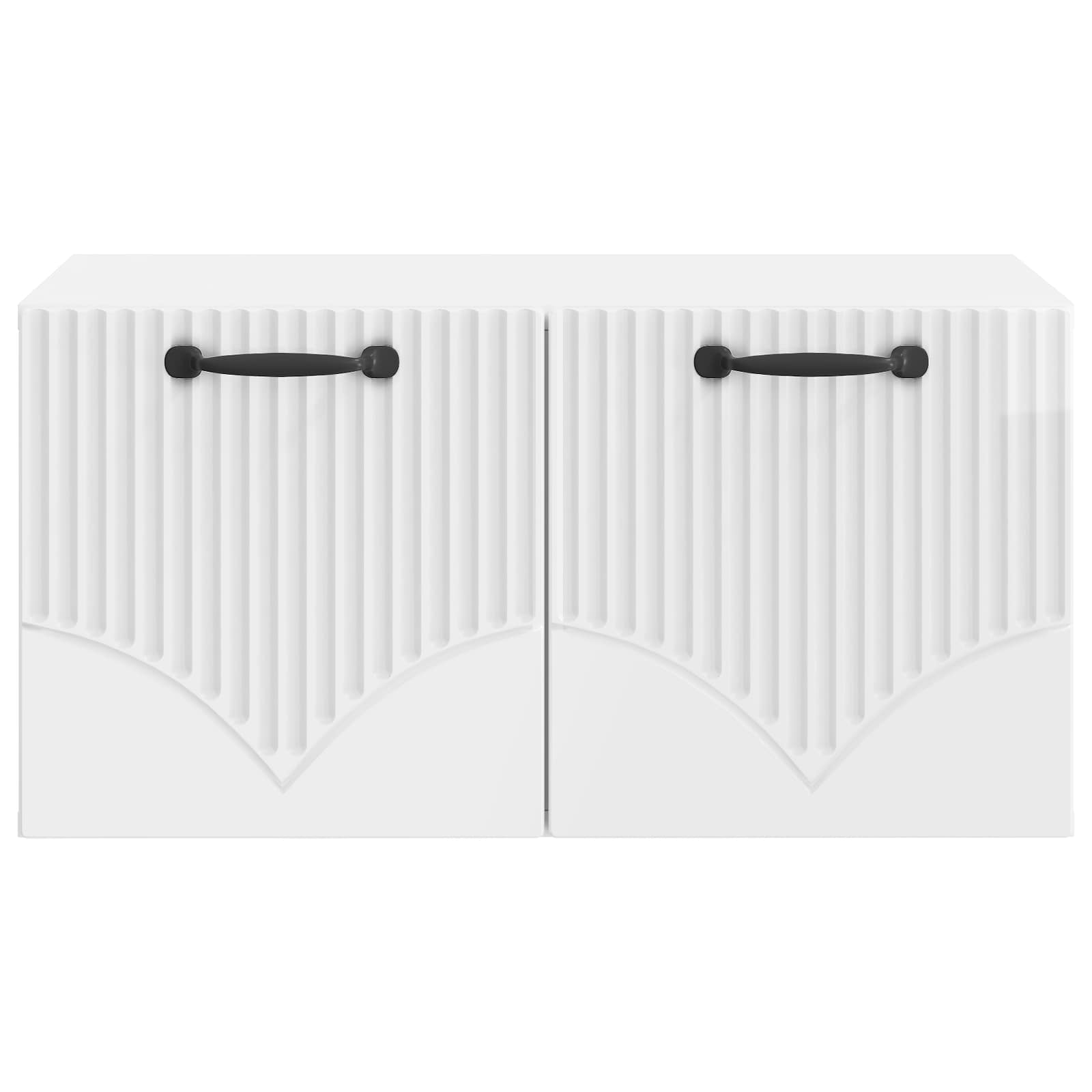 Meuble TV mural Montage mural Blanc brillant 59,5 x 41 x 30 cm - XIOS