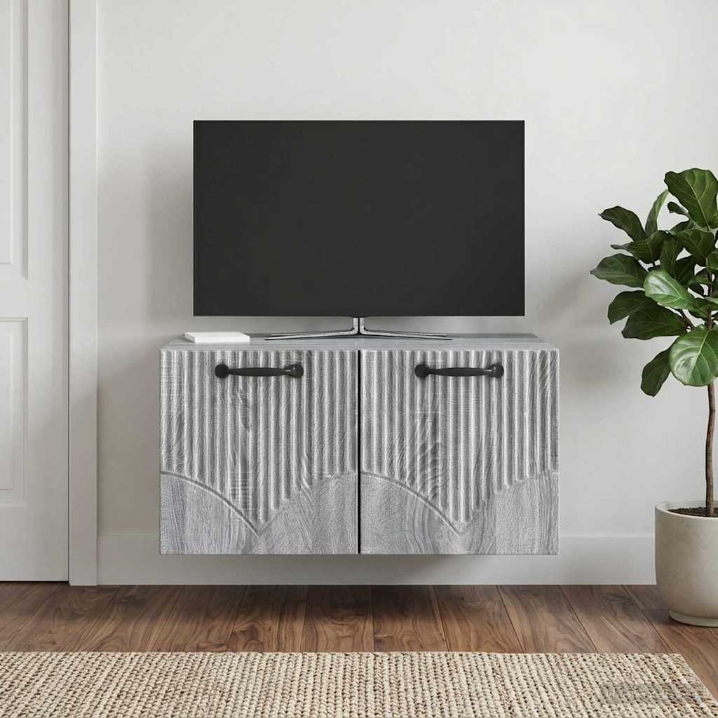 Meuble TV mural Sonoma gris 59,5 x 41 x 30 cm Bois d'ingénierie - XIOS