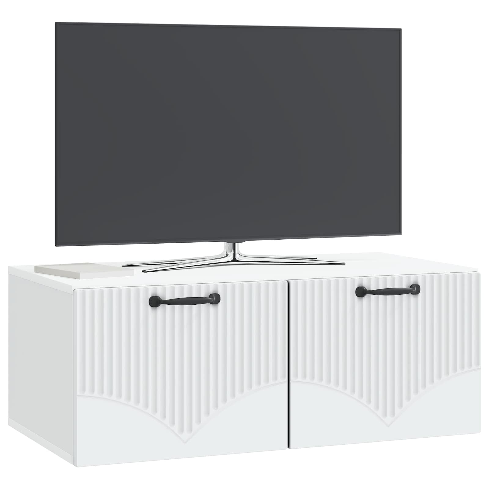 Meuble TV mural Blanc 78,5 x 41 x 30 cm Bois d'ingénierie - XIOS