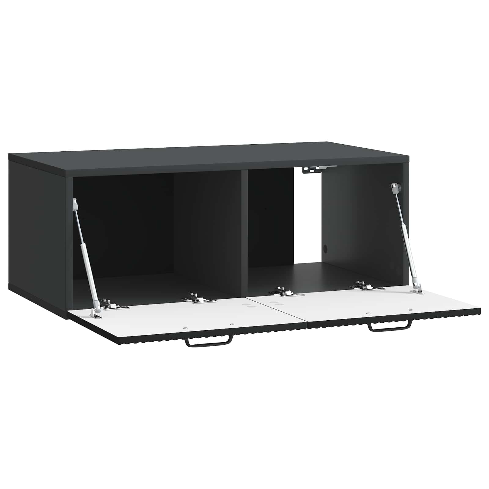 Meuble TV mural Noir 78,5 x 41 x 30 cm Bois d'ingénierie - XIOS