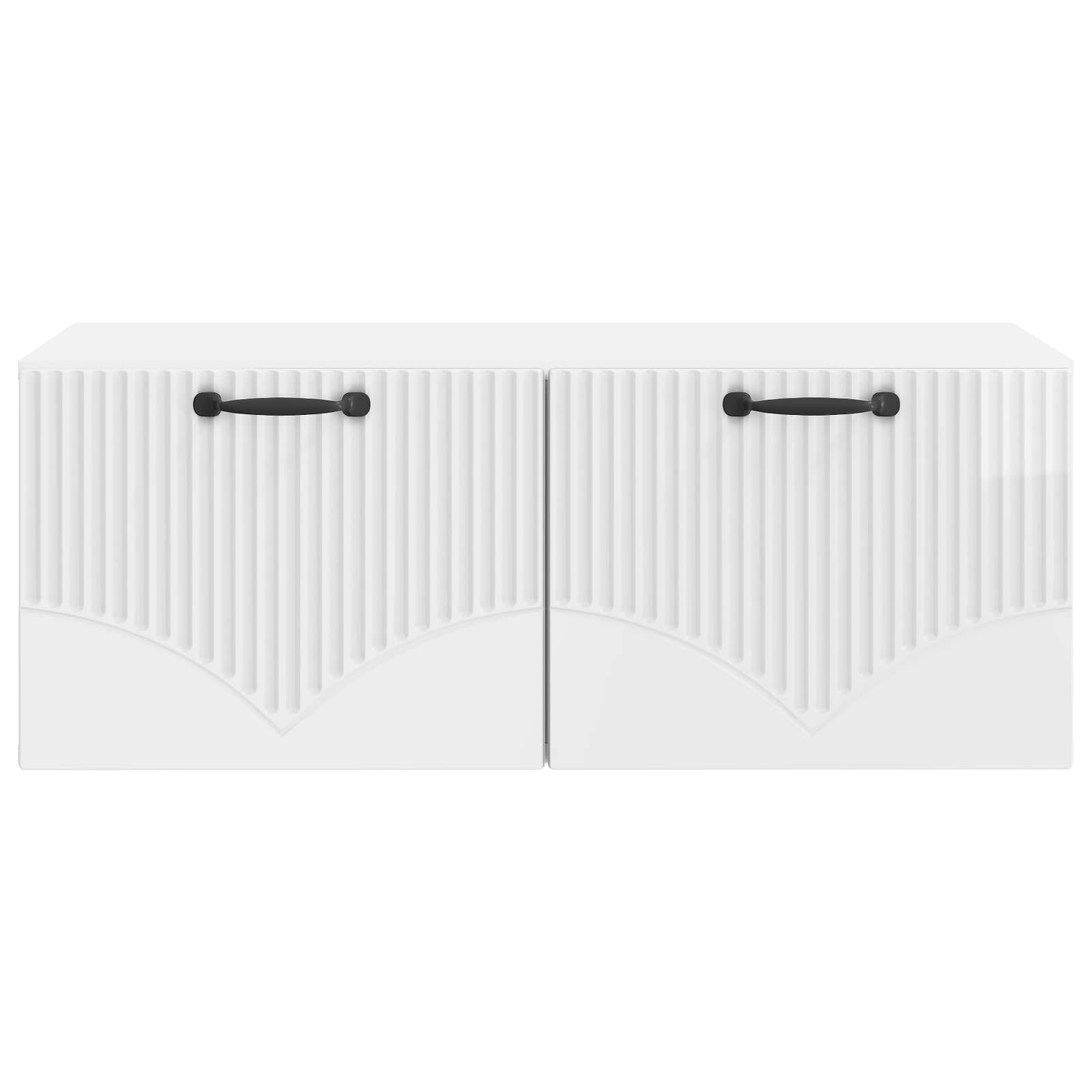 Meuble TV mural Montage mural Blanc brillant 78,5 x 41 x 30 cm - XIOS