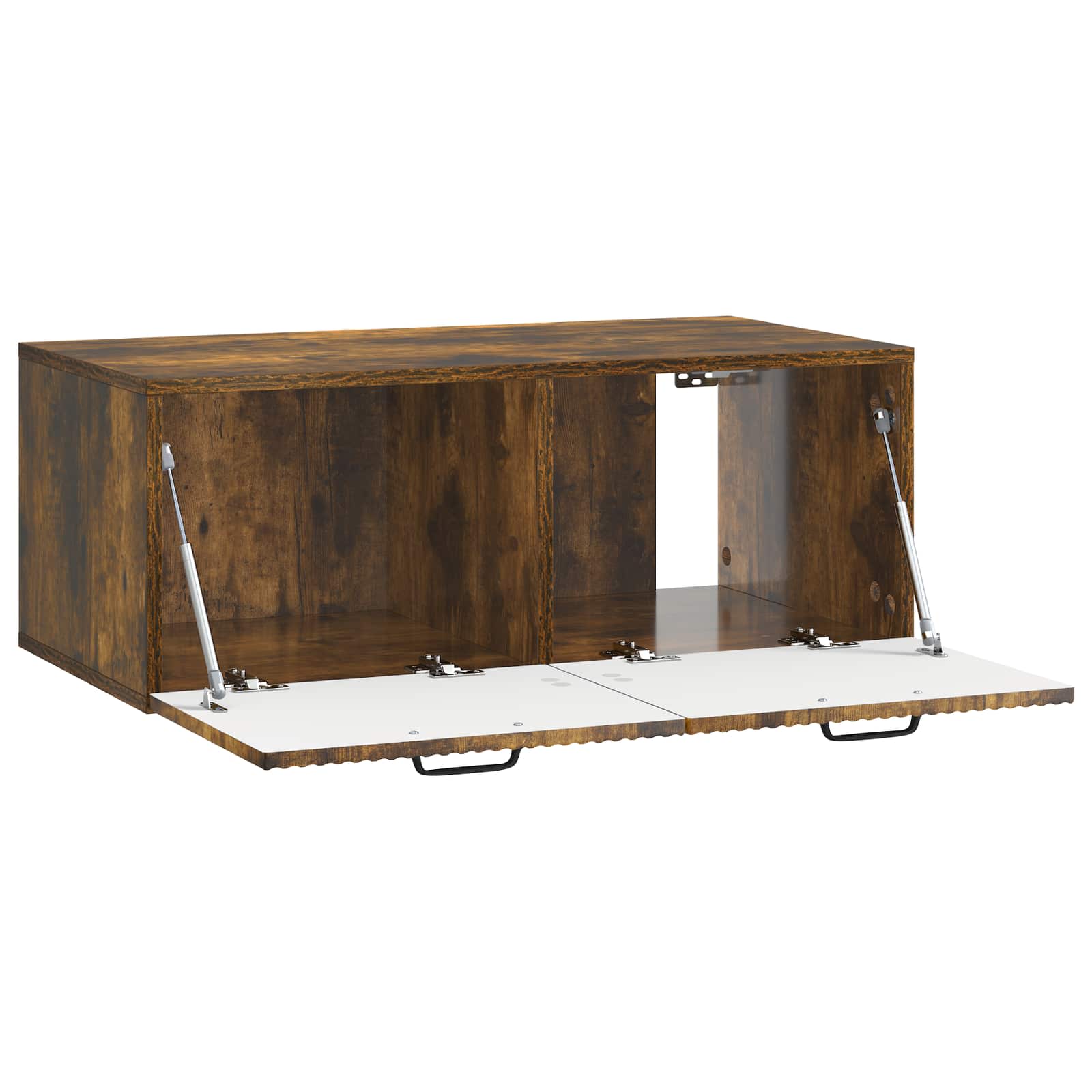 Meuble TV mural Chêne fumé 78,5 x 41 x 30 cm Bois d'ingénierie - XIOS