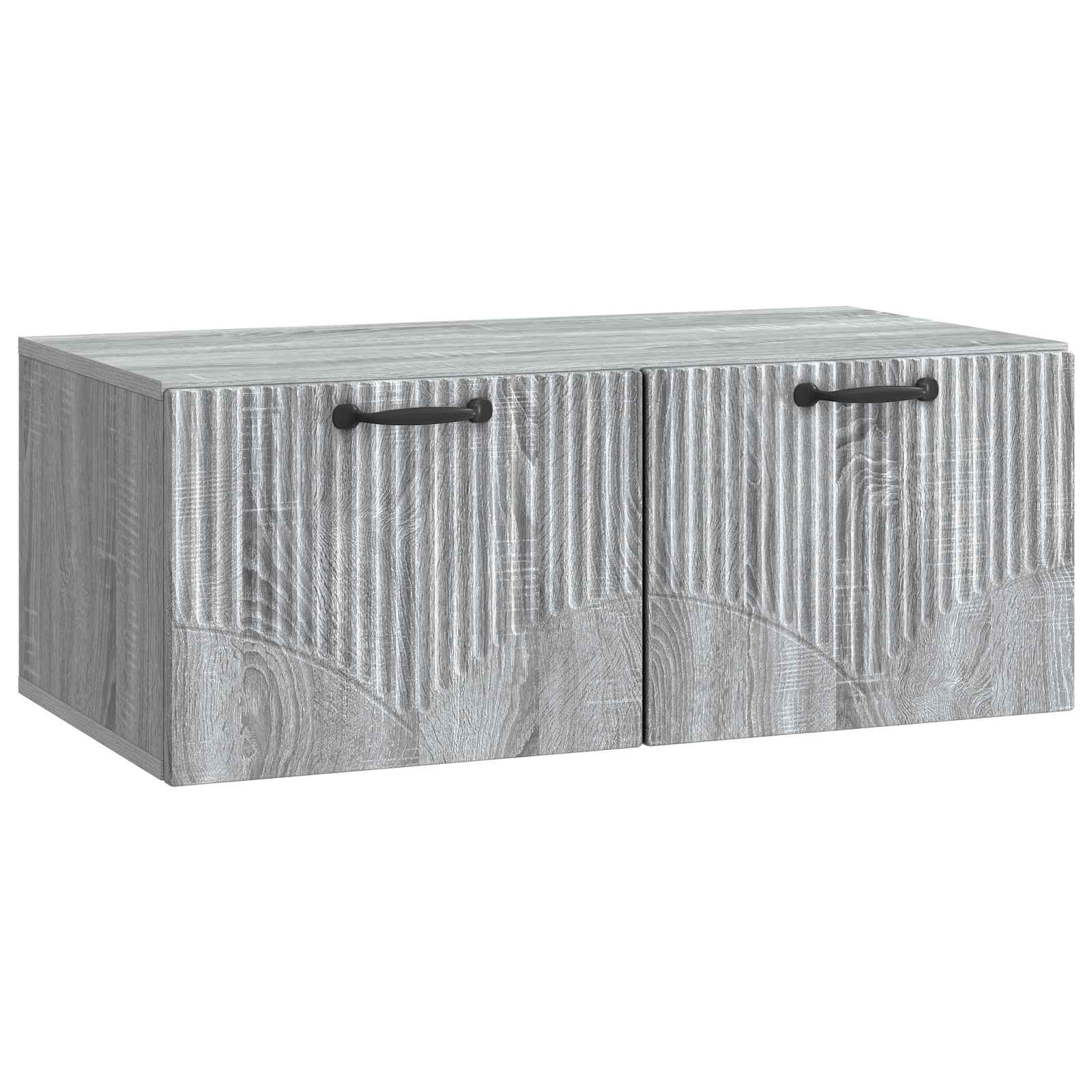 Meuble TV mural Sonoma gris 78,5 x 41 x 30 cm Bois d'ingénierie - XIOS