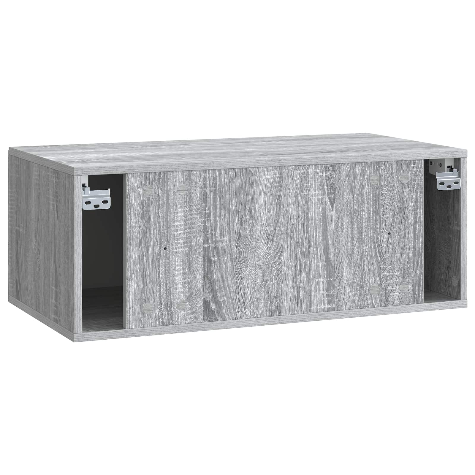 Meuble TV mural Sonoma gris 78,5 x 41 x 30 cm Bois d'ingénierie - XIOS