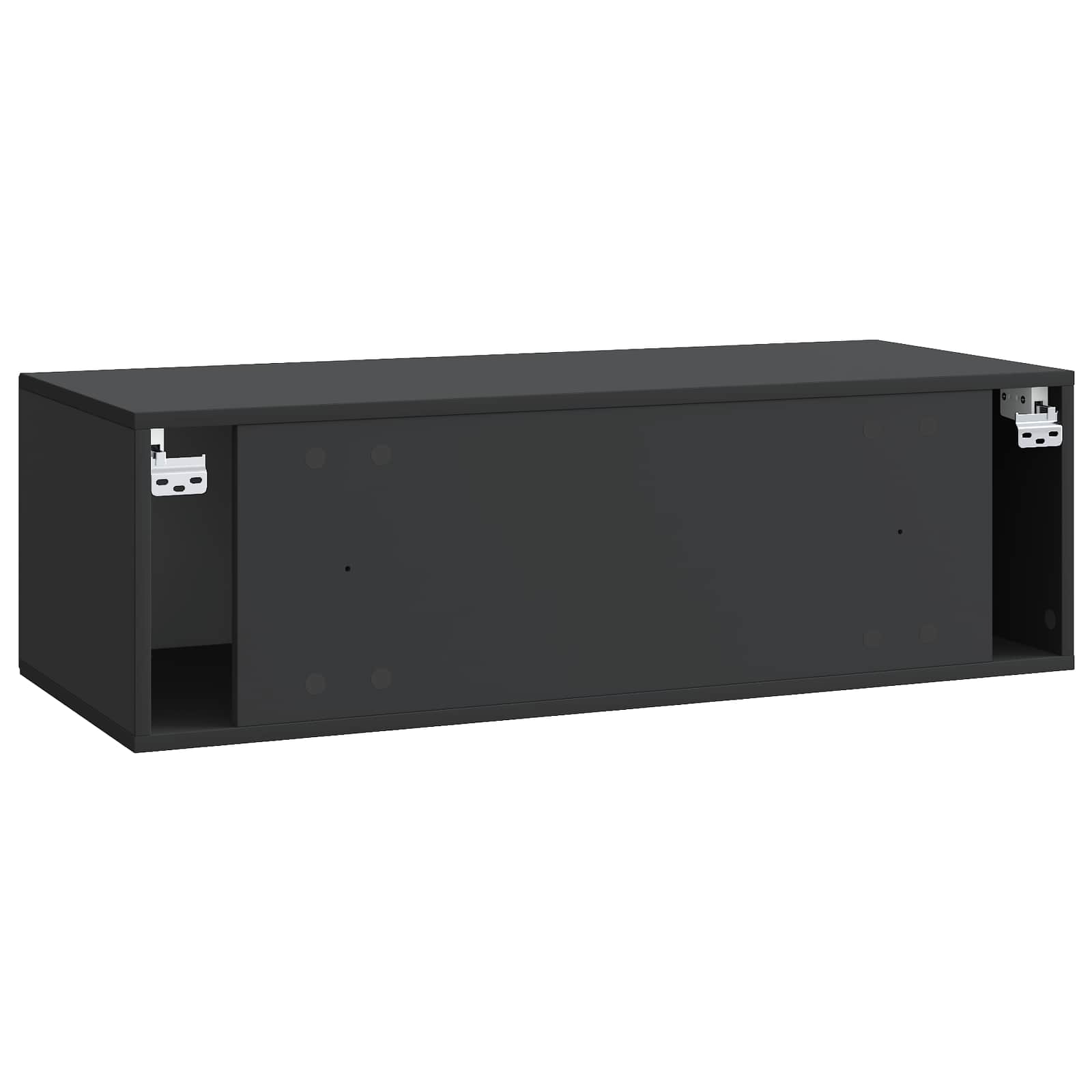 Meuble TV mural Noir 98 x 41 x 30 cm Bois d'ingénierie - XIOS