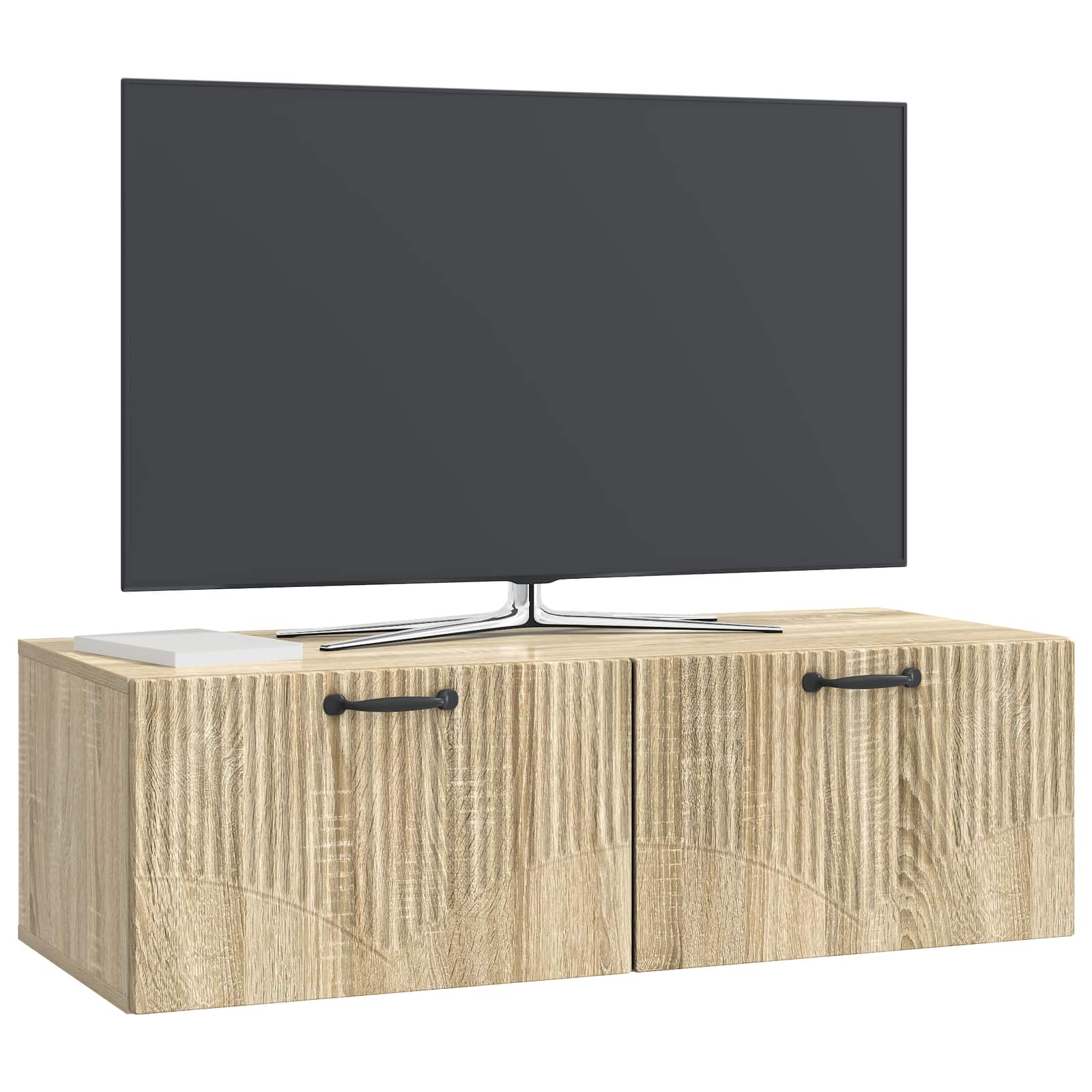 Meuble TV mural Chêne Sonoma 98 x 41 x 30 cm Bois d'ingénierie - XIOS