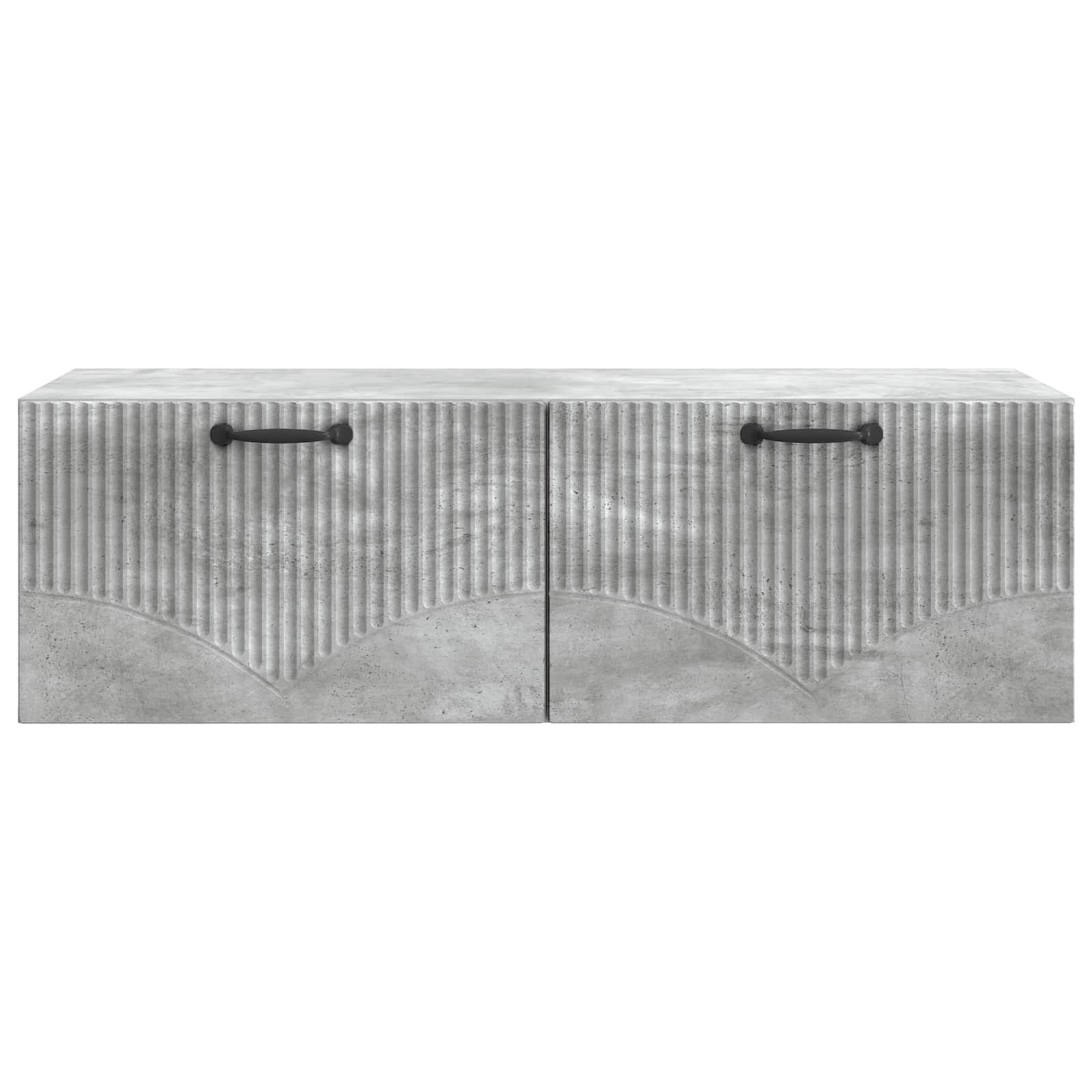 Meuble TV mural Gris béton 98 x 41 x 30 cm Bois d'ingénierie - XIOS