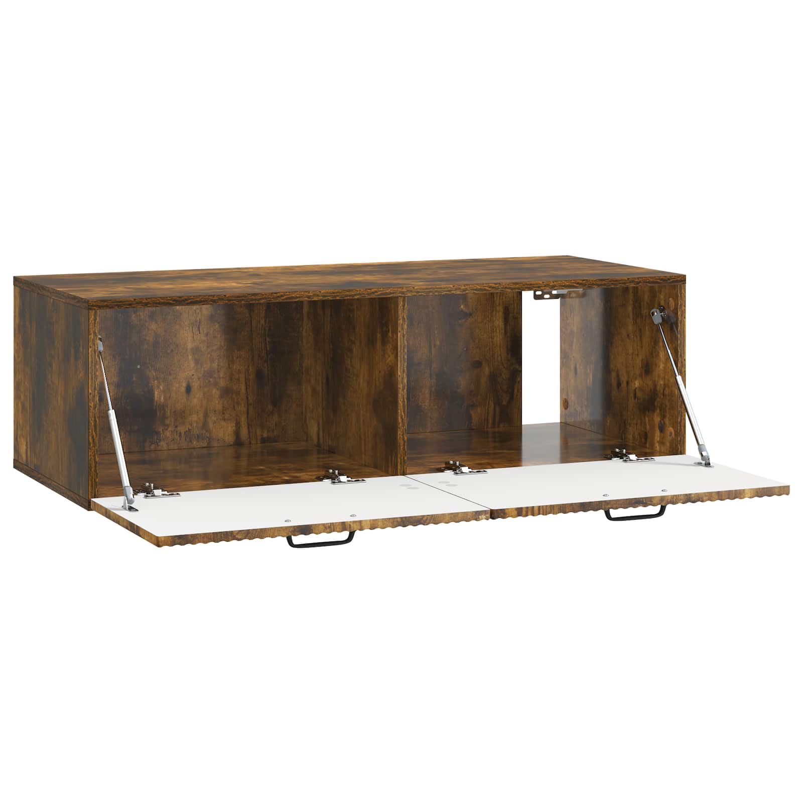 Meuble TV mural Chêne fumé 98 x 41 x 30 cm Bois d'ingénierie - XIOS
