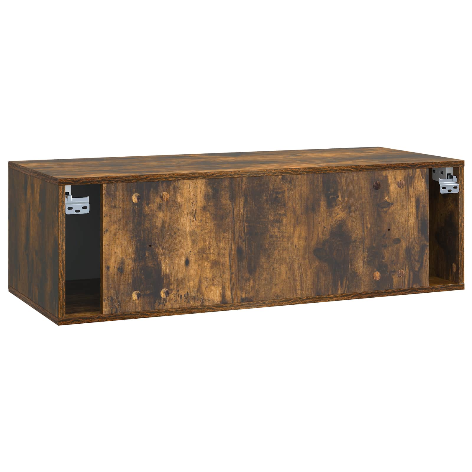 Meuble TV mural Chêne fumé 98 x 41 x 30 cm Bois d'ingénierie - XIOS