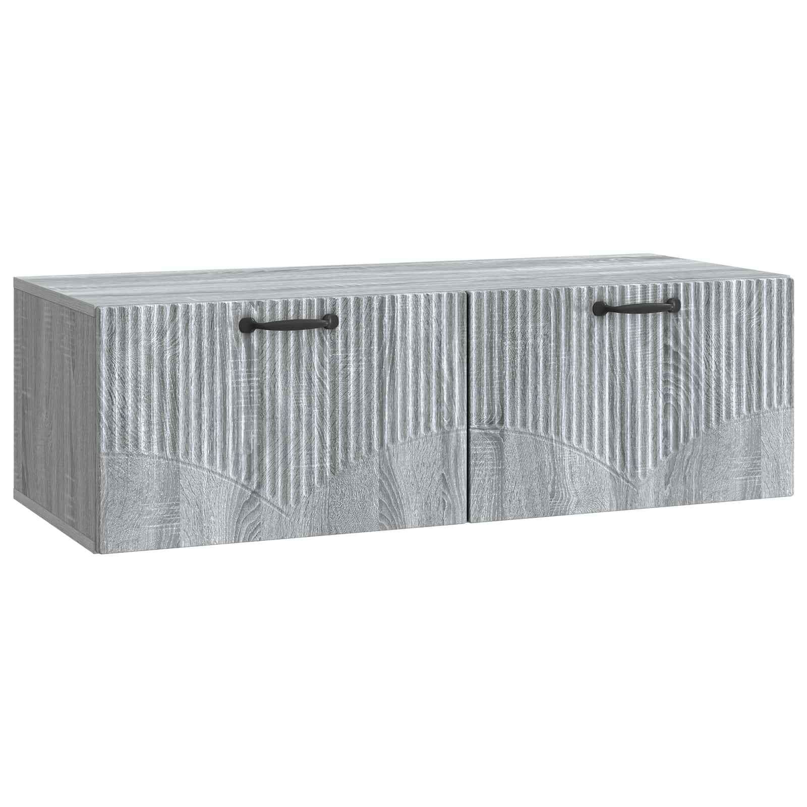 Meuble TV mural Sonoma gris 98 x 41 x 30 cm Bois d'ingénierie - XIOS
