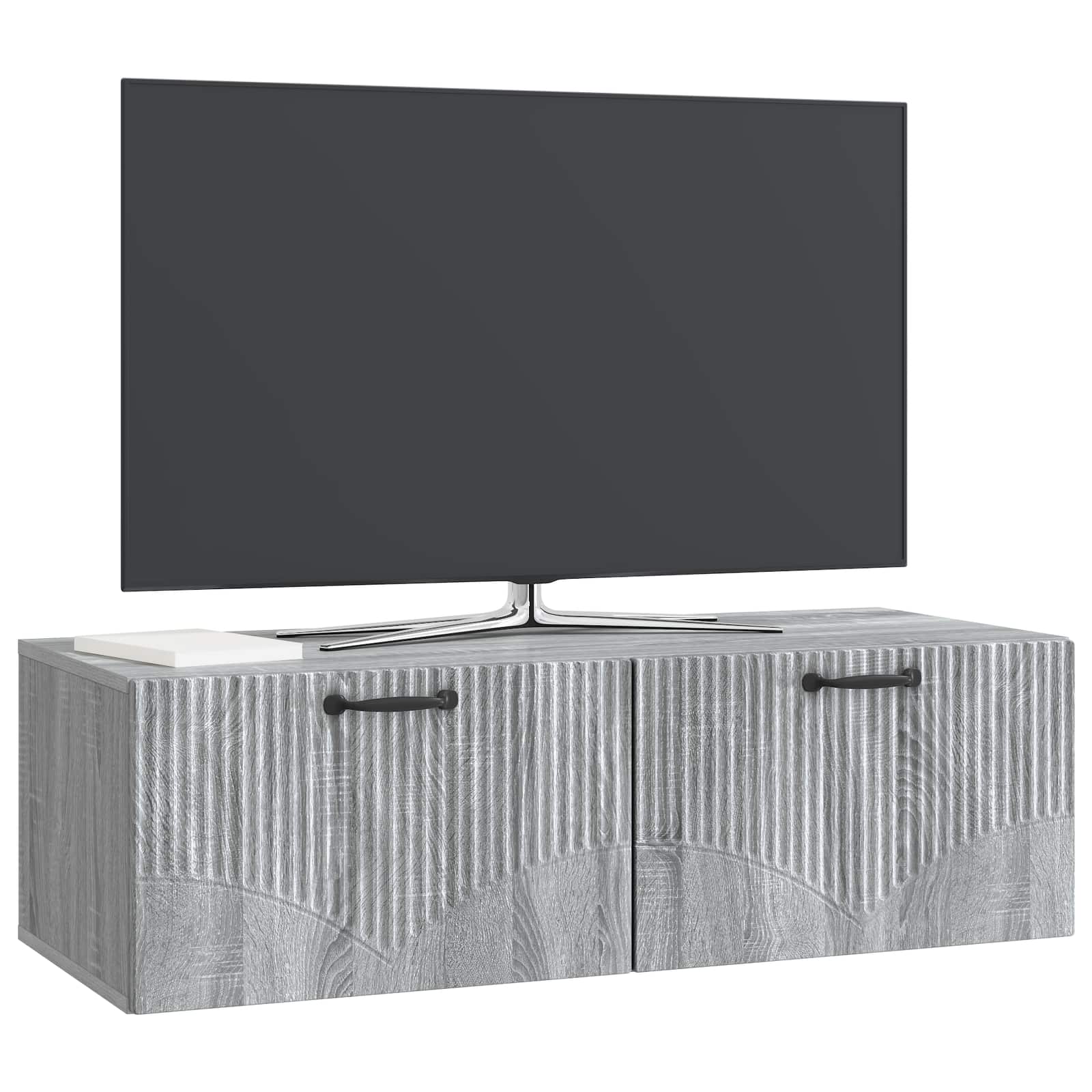 Meuble TV mural Sonoma gris 98 x 41 x 30 cm Bois d'ingénierie - XIOS