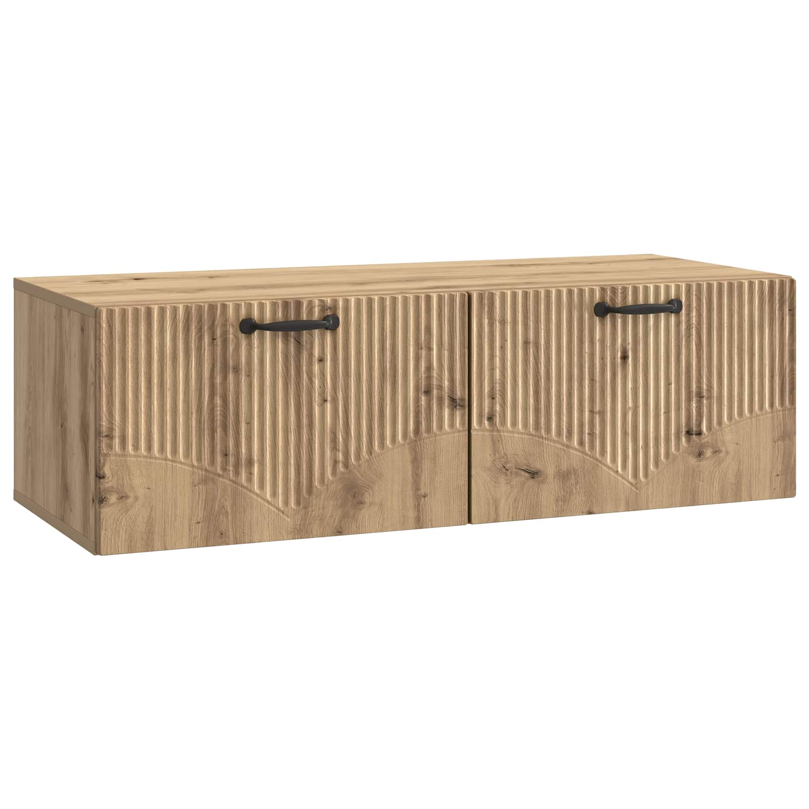 Meuble TV mural Montage mural Chêne artisanal 98 x 41 x 30 cm - XIOS