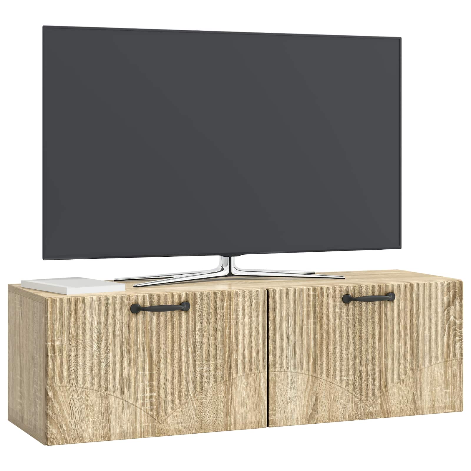 Meuble TV mural Chêne Sonoma 98 x 31 x 30 cm Bois d'ingénierie - XIOS