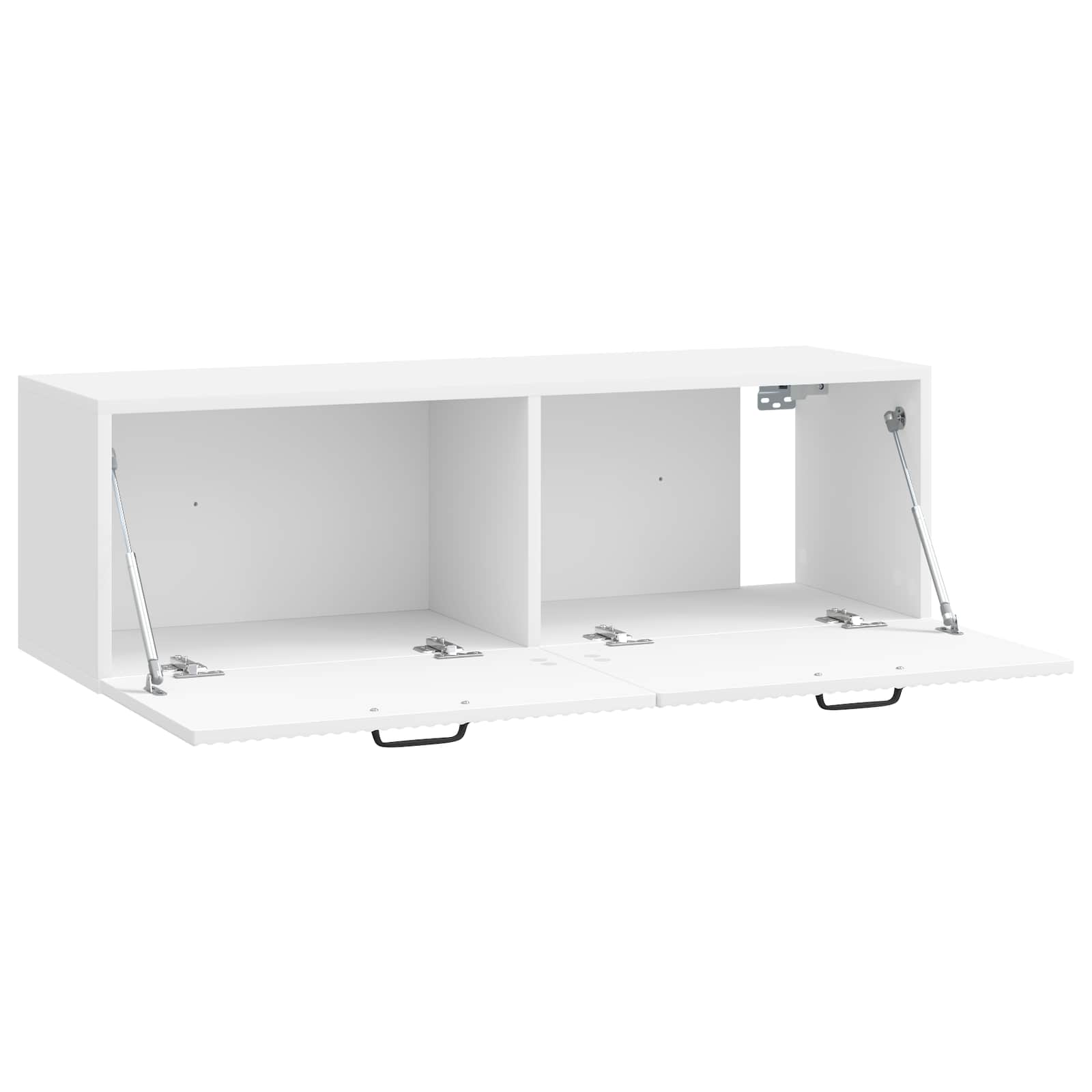 Meuble TV mural Montage mural Blanc brillant 98 x 31 x 30 cm - XIOS