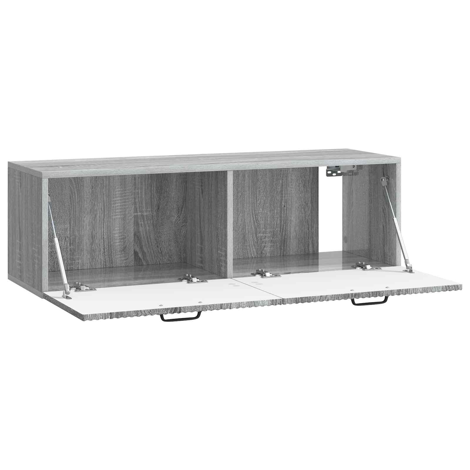 Meuble TV mural Sonoma gris 98 x 31 x 30 cm Bois d'ingénierie - XIOS