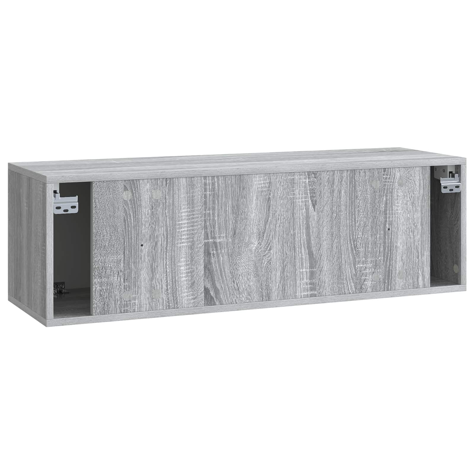 Meuble TV mural Sonoma gris 98 x 31 x 30 cm Bois d'ingénierie - XIOS