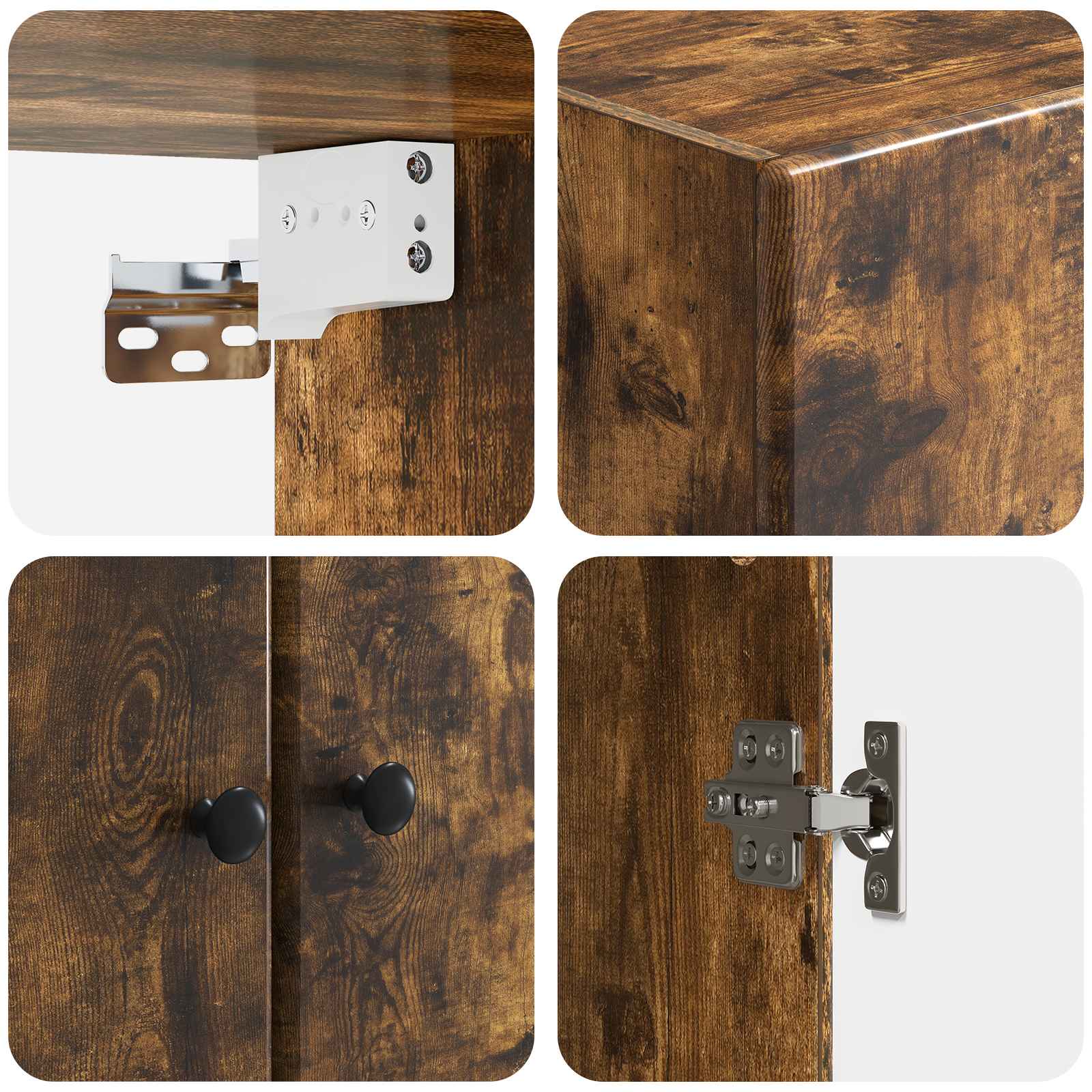 Armoire Murale Chêne fumé 59 x 31 x 60 cm Bois d'ingénierie - XIOS