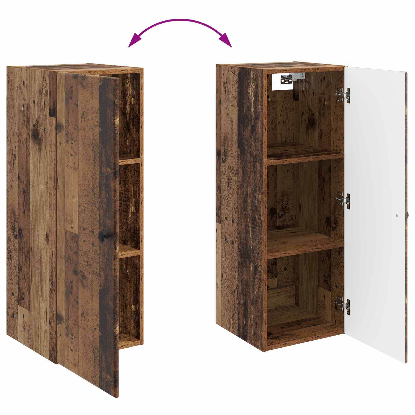 Armoire Murale Bois ancien 33 x 34,5 x 90 cm Bois d'ingénierie - XIOS