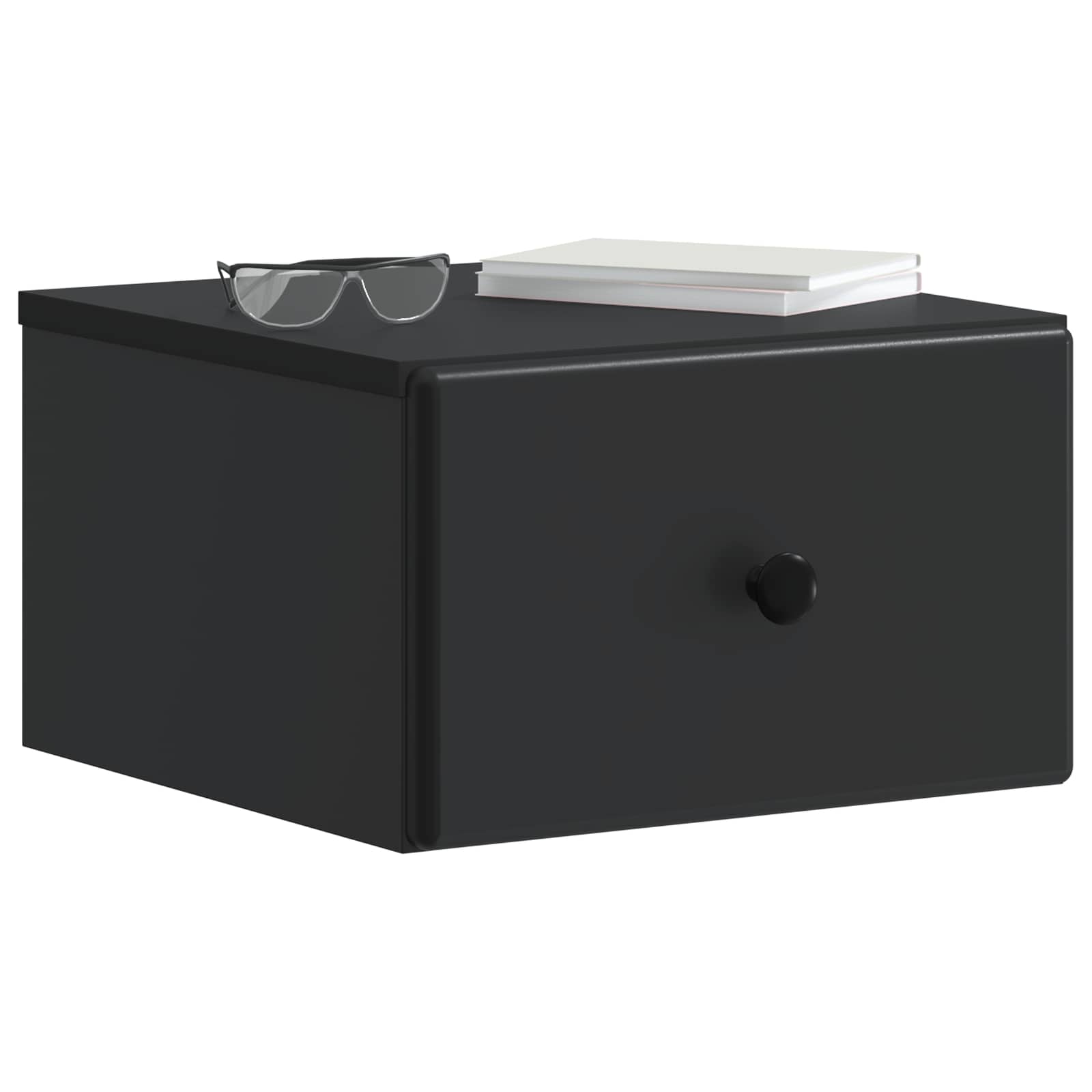 Cabinet de chevet mural 2 pcs Noir 34,5 x 33 x 20 cm - XIOS