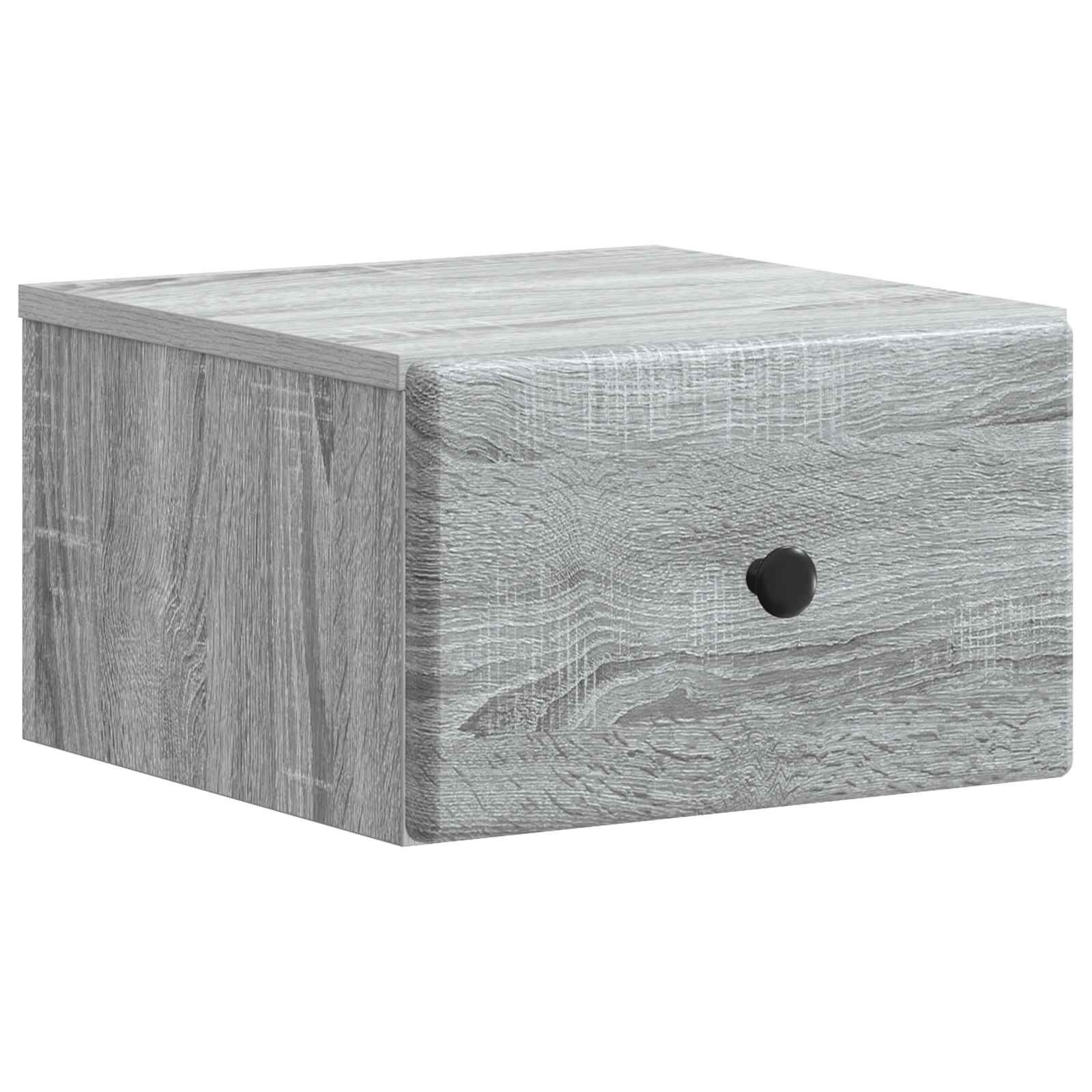 Cabinet de chevet mural 2 pcs Sonoma gris 34,5 x 33 x 20 cm - XIOS