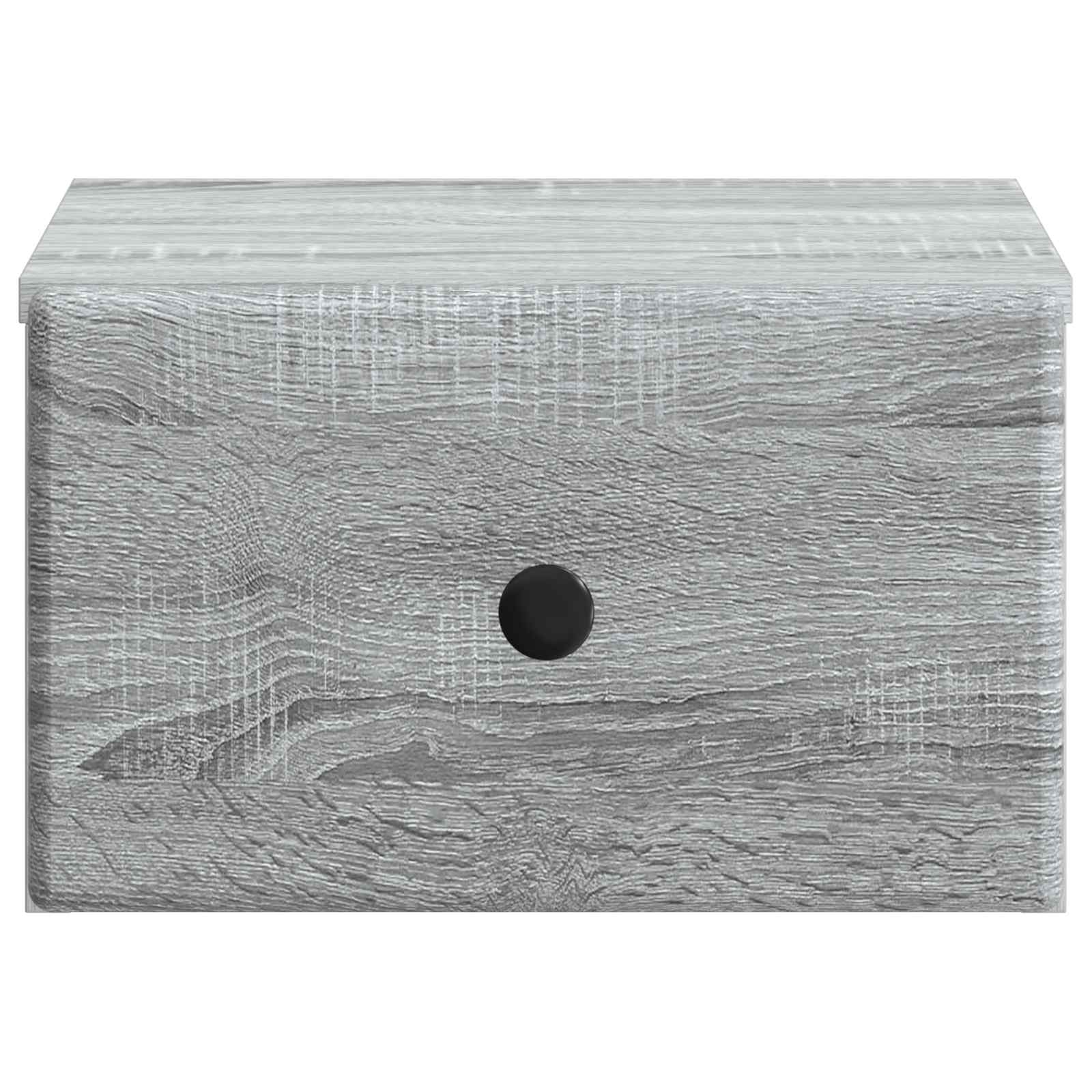 Cabinet de chevet mural 2 pcs Sonoma gris 34,5 x 33 x 20 cm - XIOS