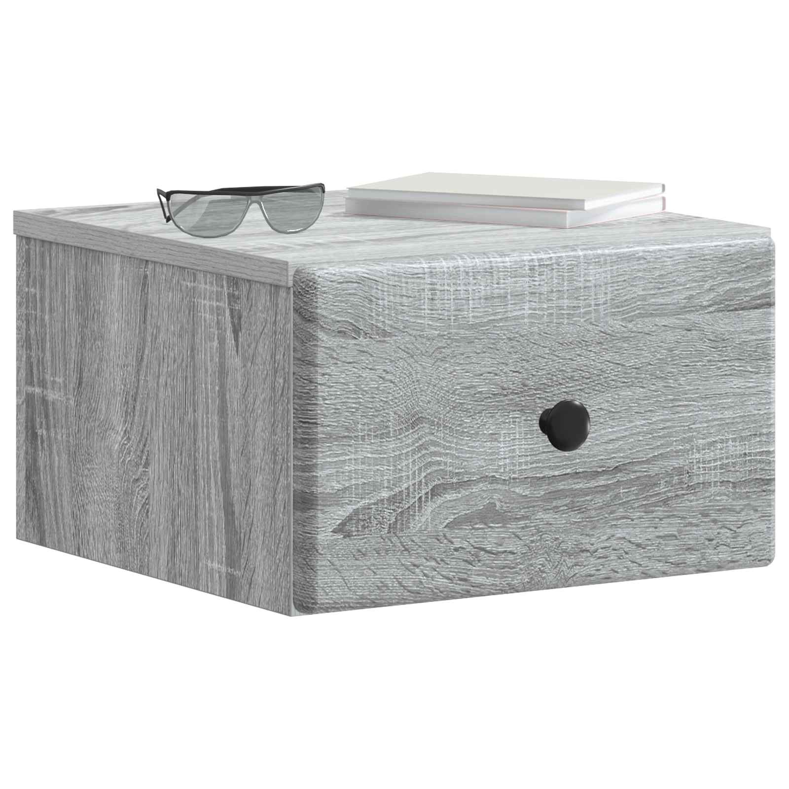Cabinet de chevet mural 2 pcs Sonoma gris 34,5 x 33 x 20 cm - XIOS