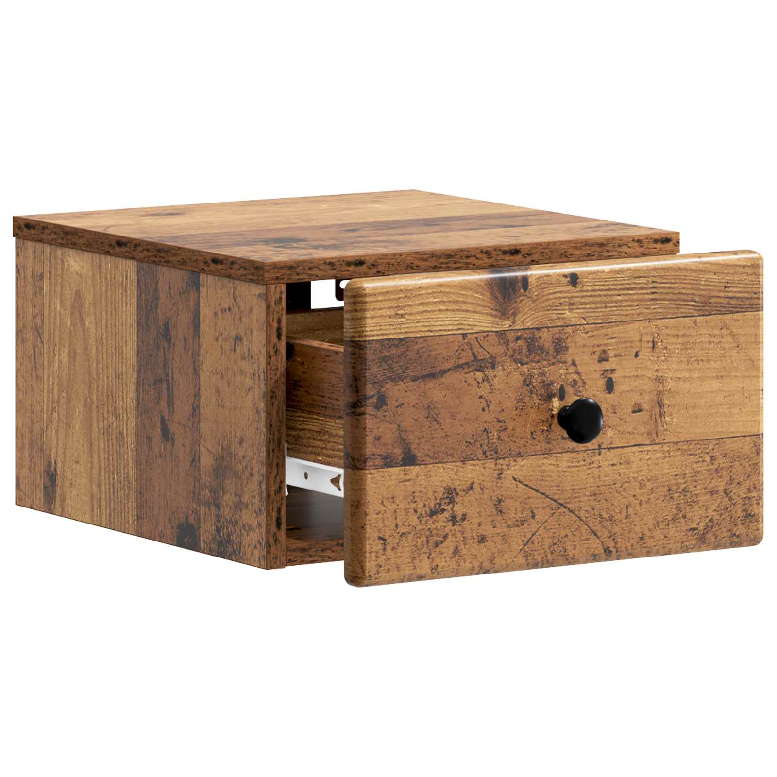 Cabinet de chevet mural 2 pc Bois ancien 34,5 x 33 x 20 cm - XIOS