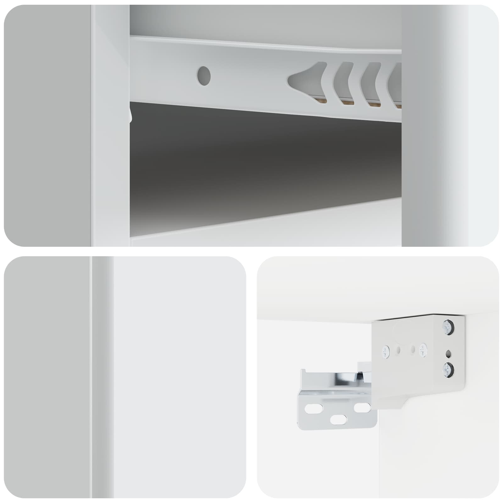 Cabinet de chevet mural 2 pcs Blanc 49 x 34,5 x 20 cm - XIOS