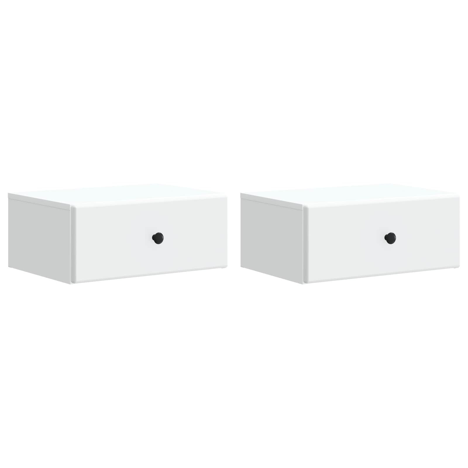 Cabinet de chevet mural 2 pcs Blanc 49 x 34,5 x 20 cm - XIOS