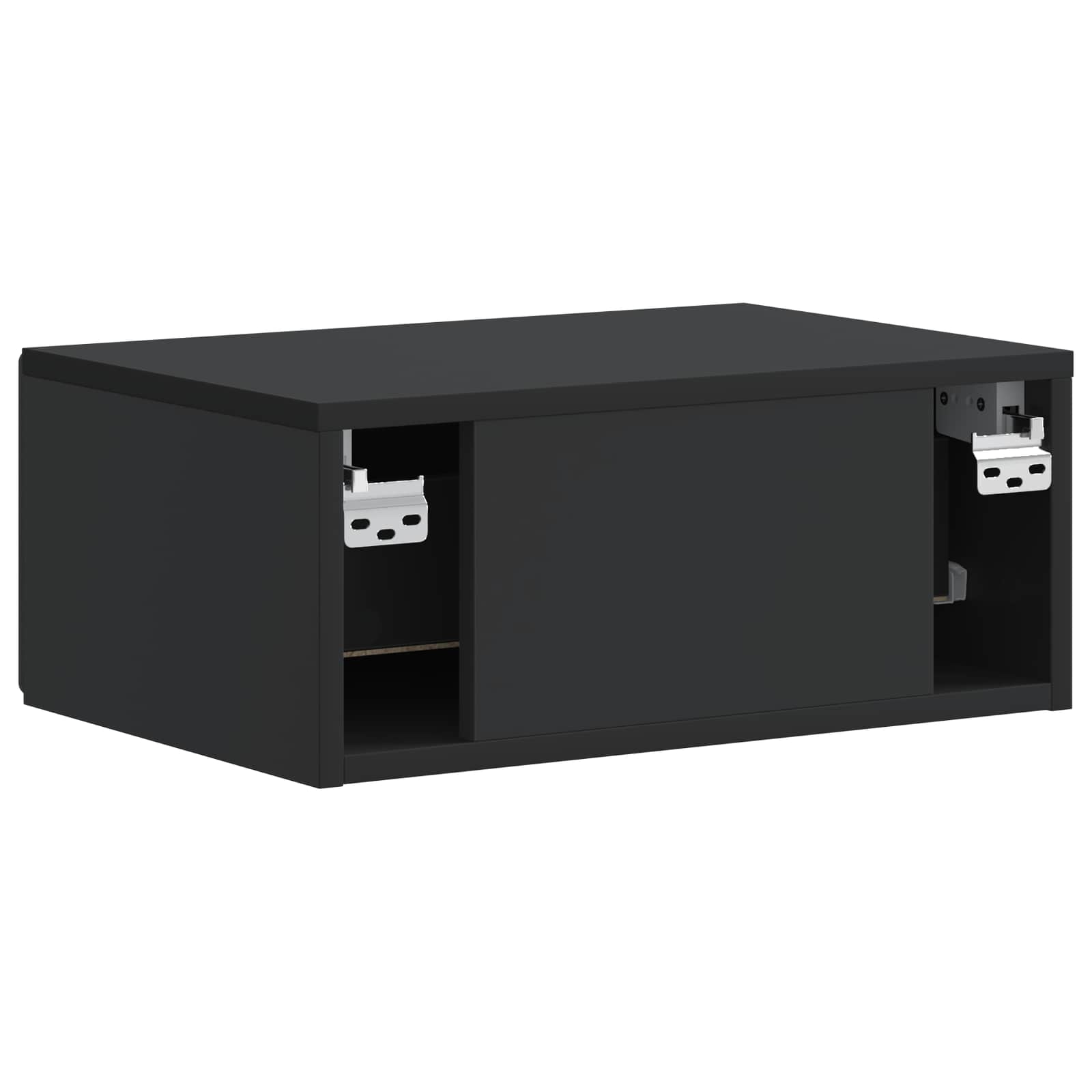 Cabinet de chevet mural 2 pcs Noir 49 x 34,5 x 20 cm - XIOS