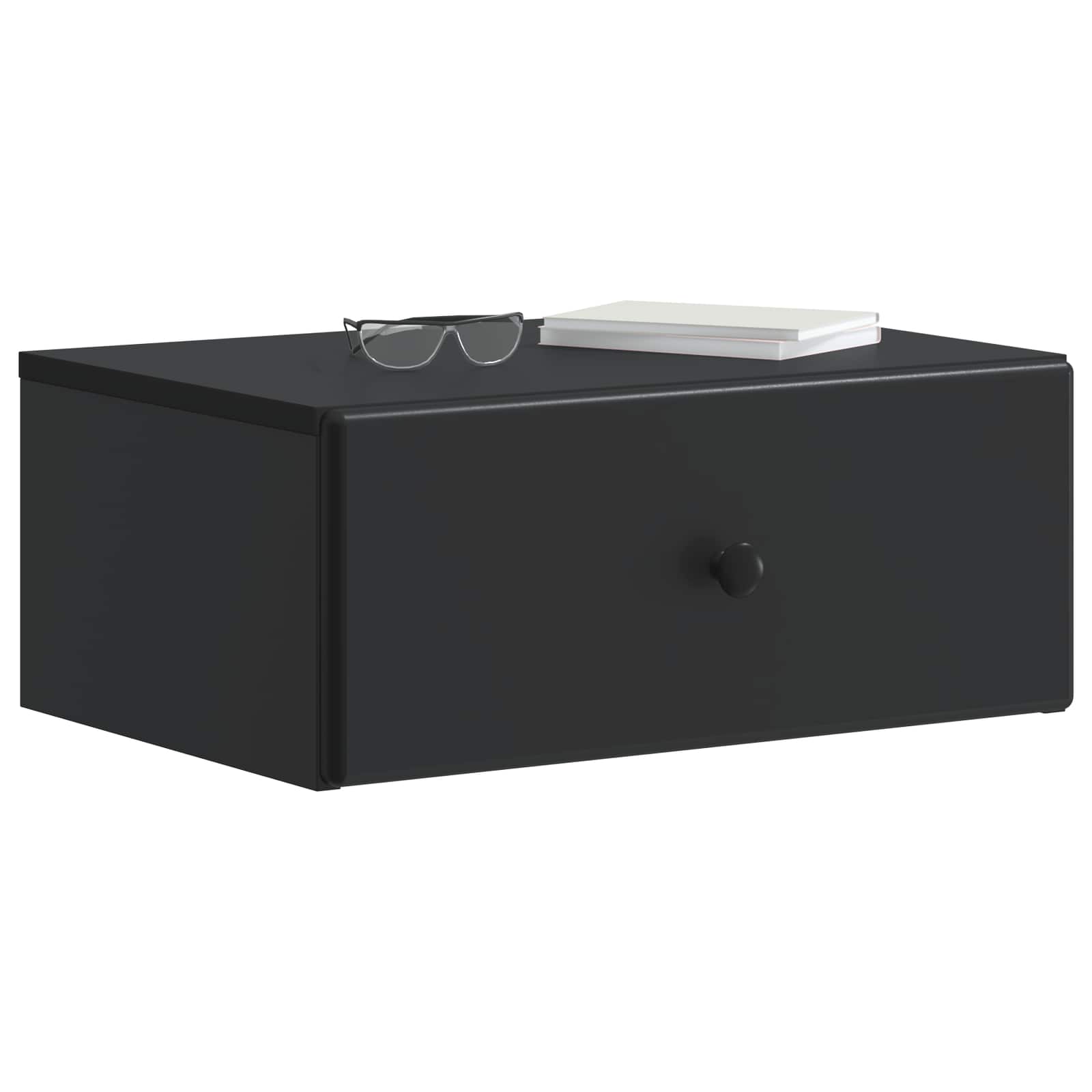 Cabinet de chevet mural 2 pcs Noir 49 x 34,5 x 20 cm - XIOS
