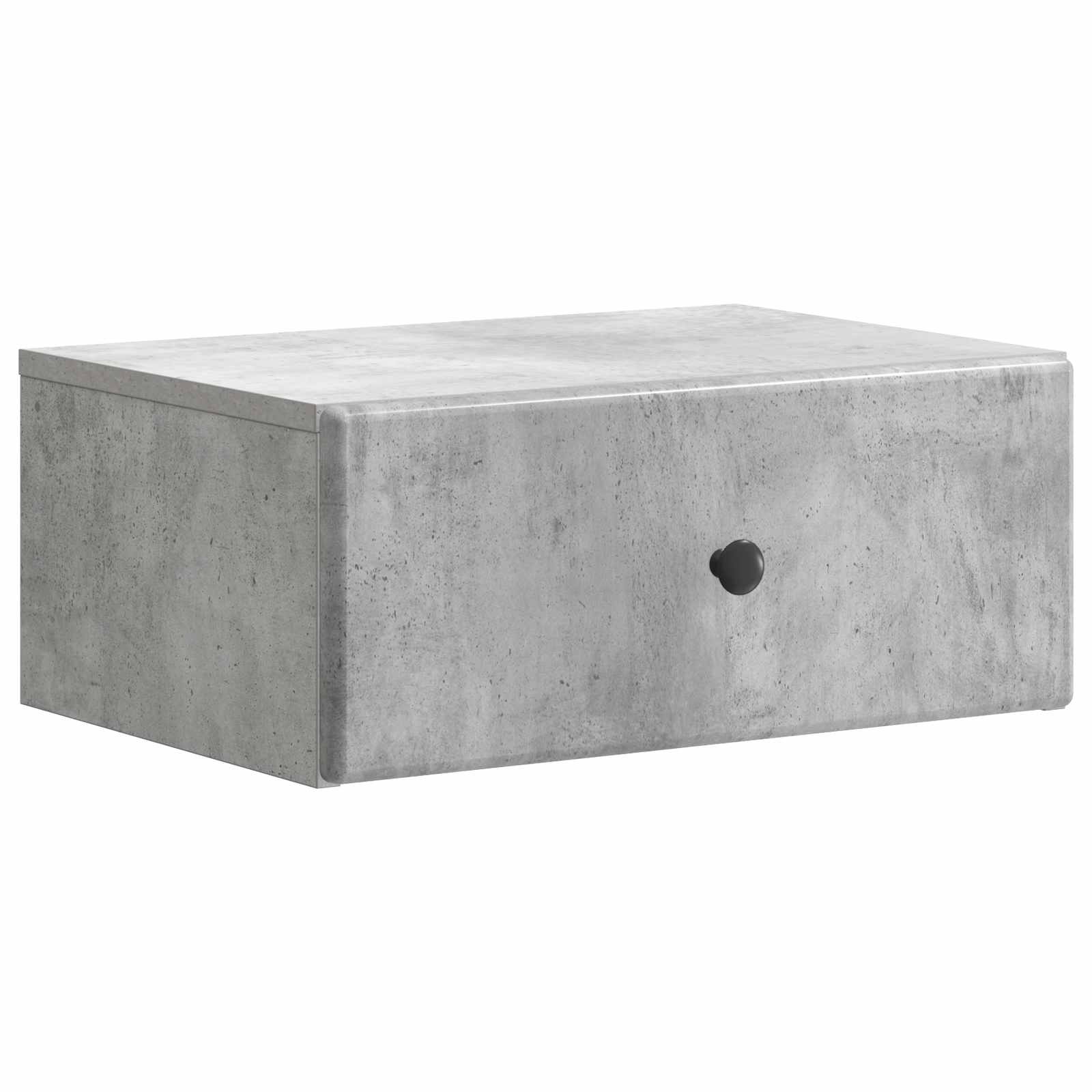 Cabinet de chevet mural Gris béton 49 x 34,5 x 20 cm - XIOS