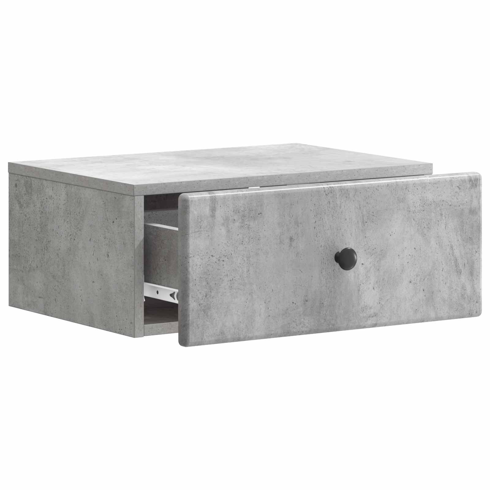 Cabinet de chevet mural Gris béton 49 x 34,5 x 20 cm - XIOS