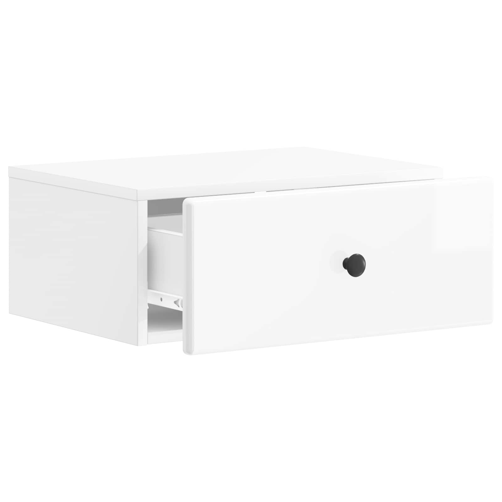 Cabinet de chevet mural 2 pcs Blanc brillant 49 x 34,5 x 20 cm - XIOS