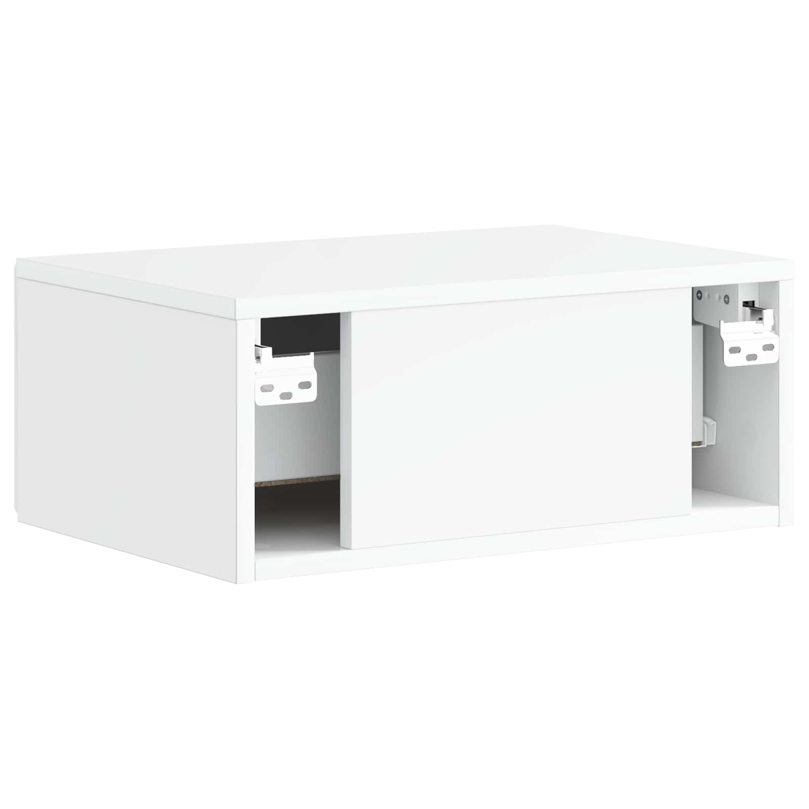Cabinet de chevet mural 2 pcs Blanc brillant 49 x 34,5 x 20 cm - XIOS