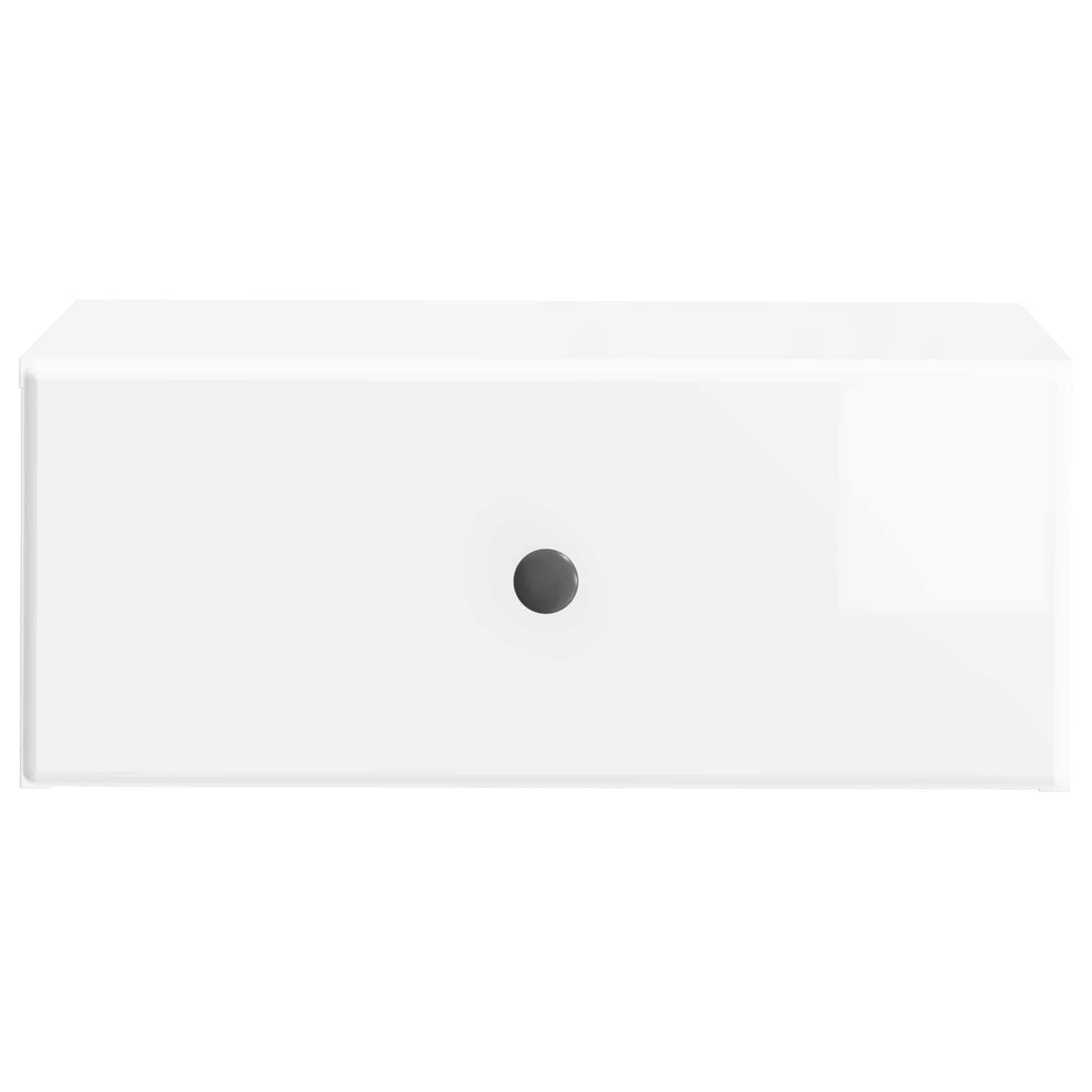 Cabinet de chevet mural 2 pcs Blanc brillant 49 x 34,5 x 20 cm - XIOS