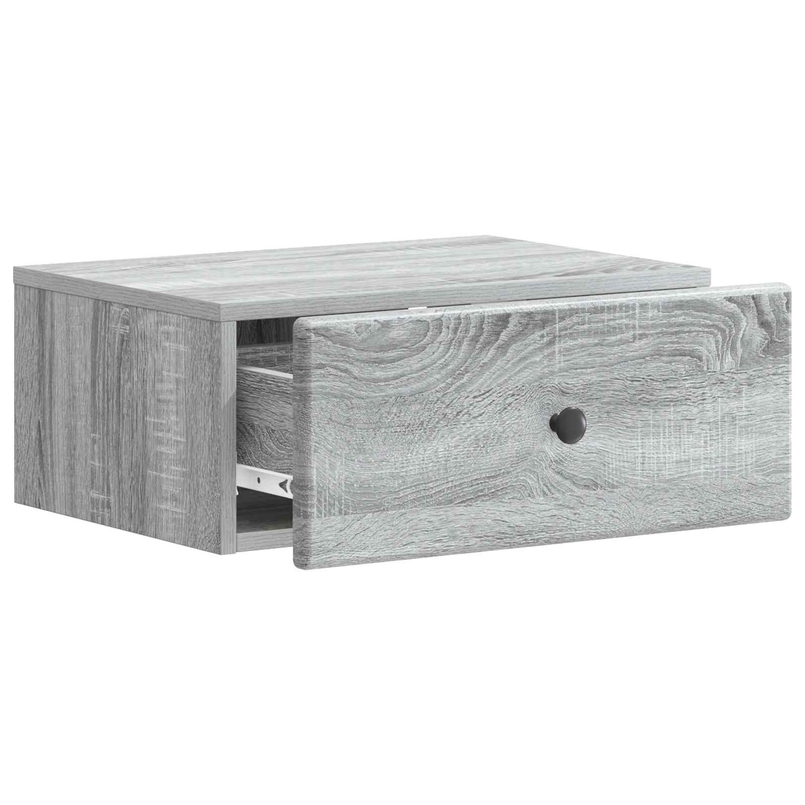 Cabinet de chevet mural 2 pcs Sonoma gris 49 x 34,5 x 20 cm - XIOS