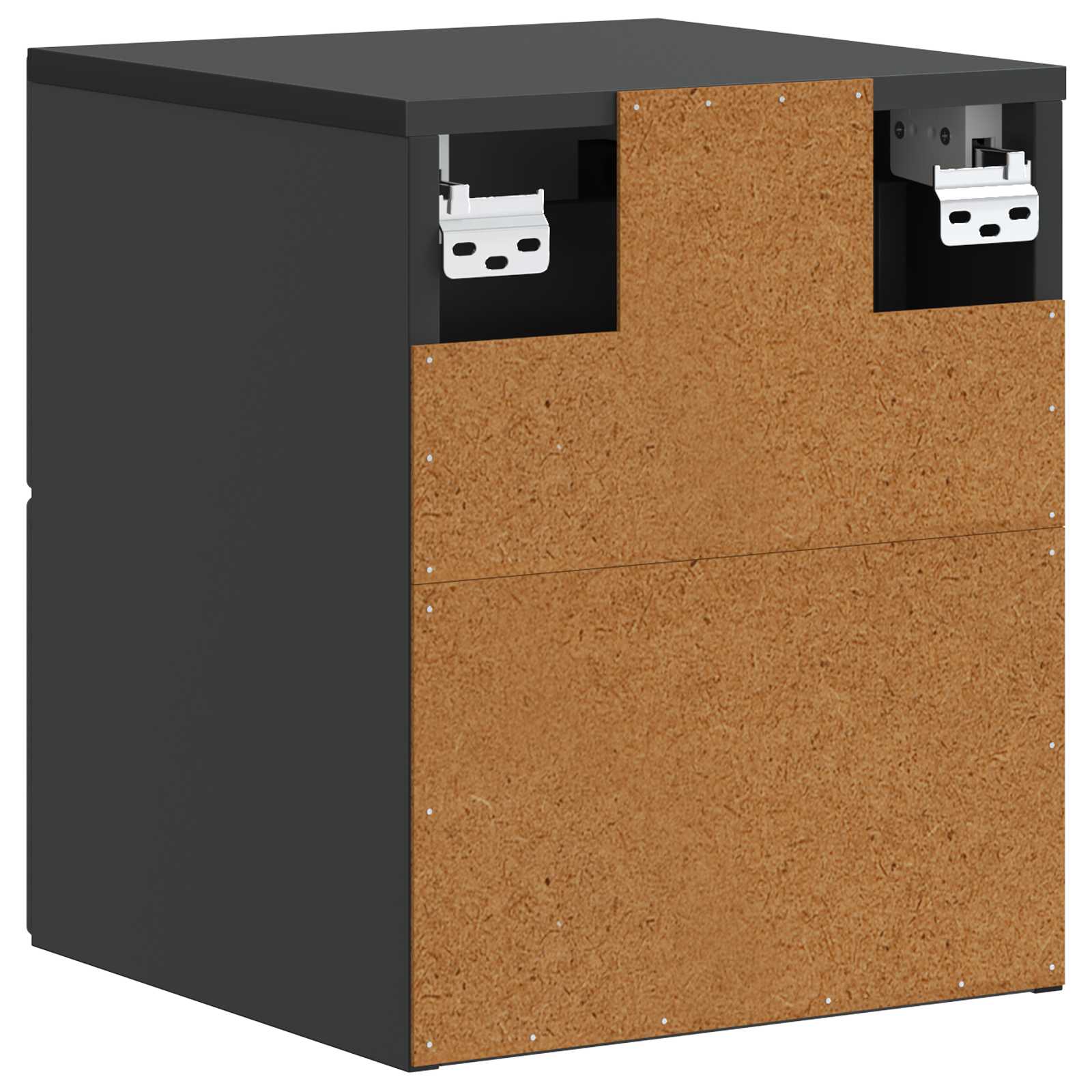 Cabinet de chevet mural 2 pcs Noir 34,5 x 33 x 40 cm - XIOS