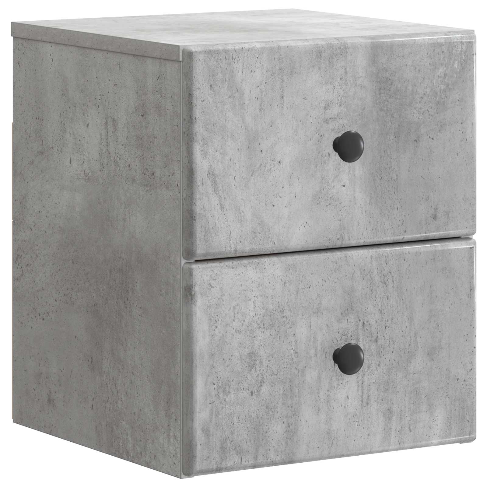 Cabinet de chevet mural 2 pcs Gris béton 34,5 x 33 x 40 cm - XIOS