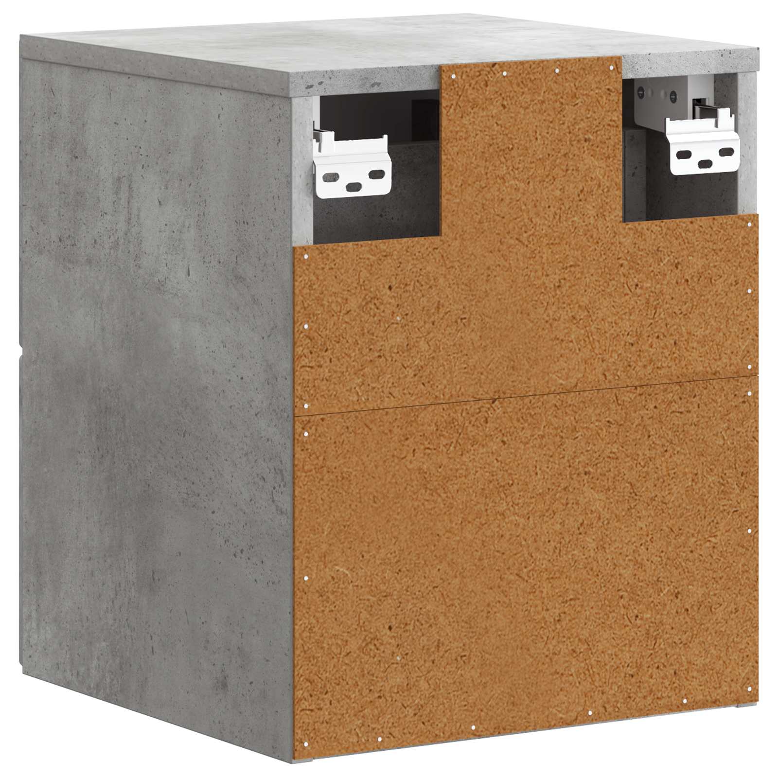 Cabinet de chevet mural 2 pcs Gris béton 34,5 x 33 x 40 cm - XIOS