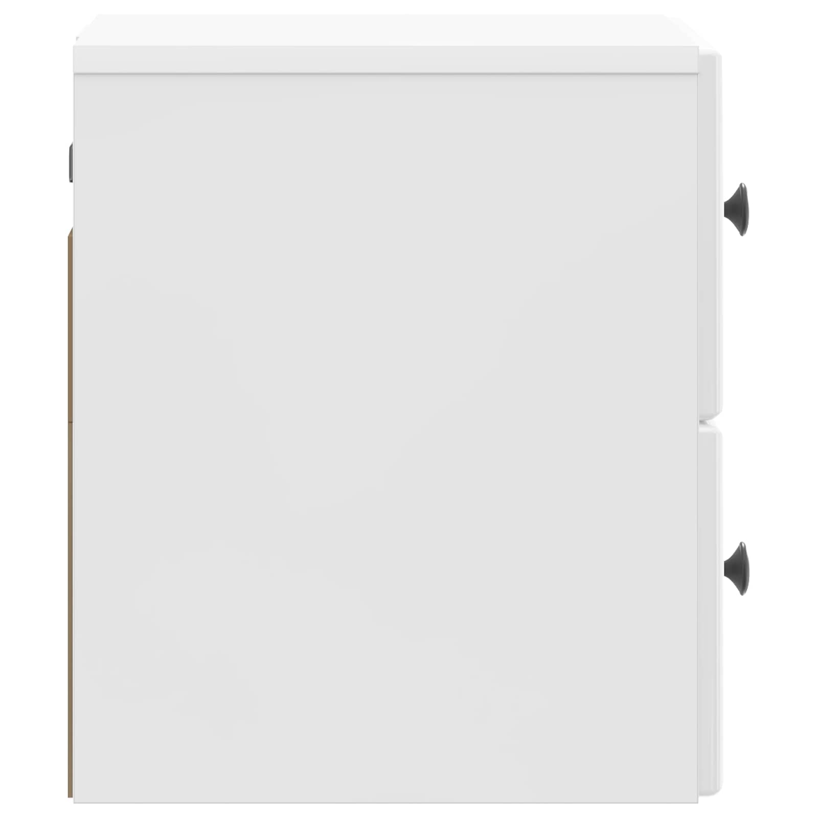 Cabinet de chevet mural 2 pcs Blanc brillant 34,5 x 33 x 40 cm - XIOS