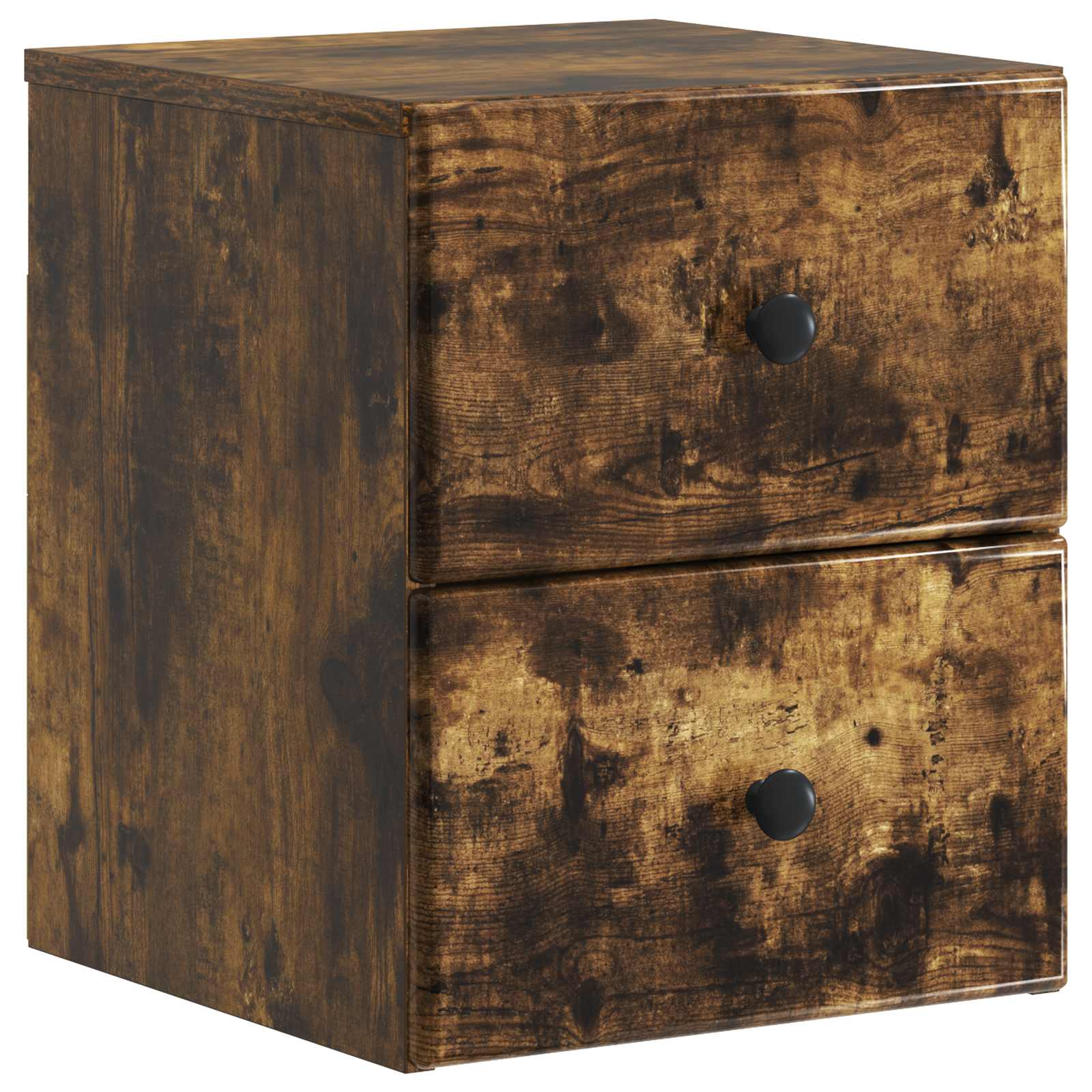 Cabinet de chevet mural 2 pcs Chêne fumé 34,5 x 33 x 40 cm - XIOS