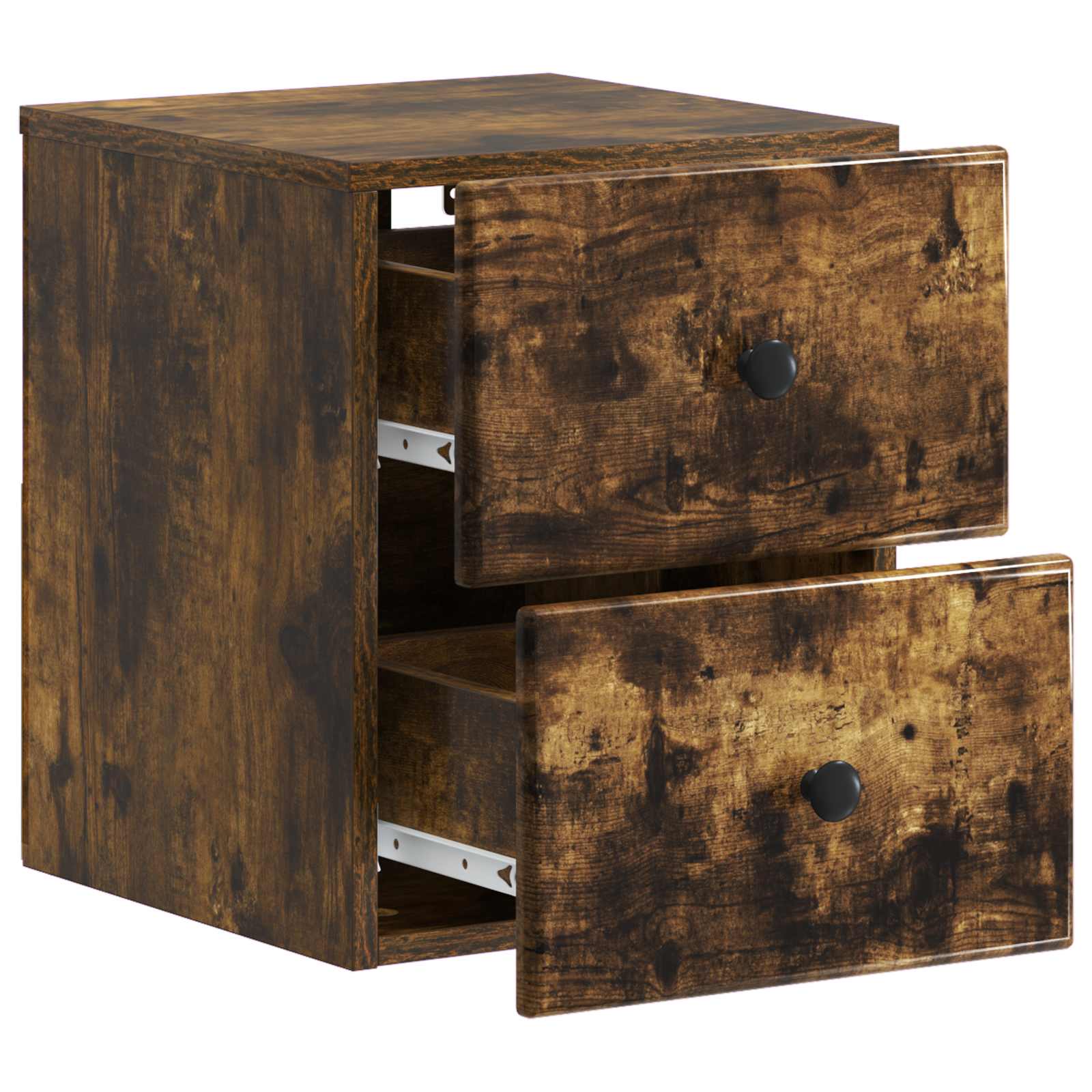 Cabinet de chevet mural 2 pcs Chêne fumé 34,5 x 33 x 40 cm - XIOS