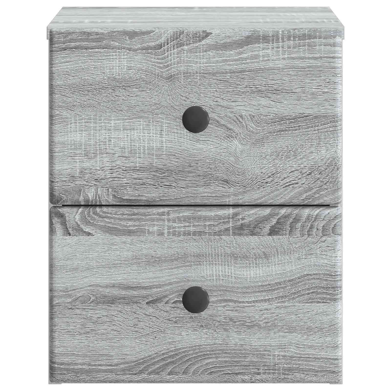 Cabinet de chevet mural 2 pcs Sonoma gris 34,5 x 33 x 40 cm - XIOS
