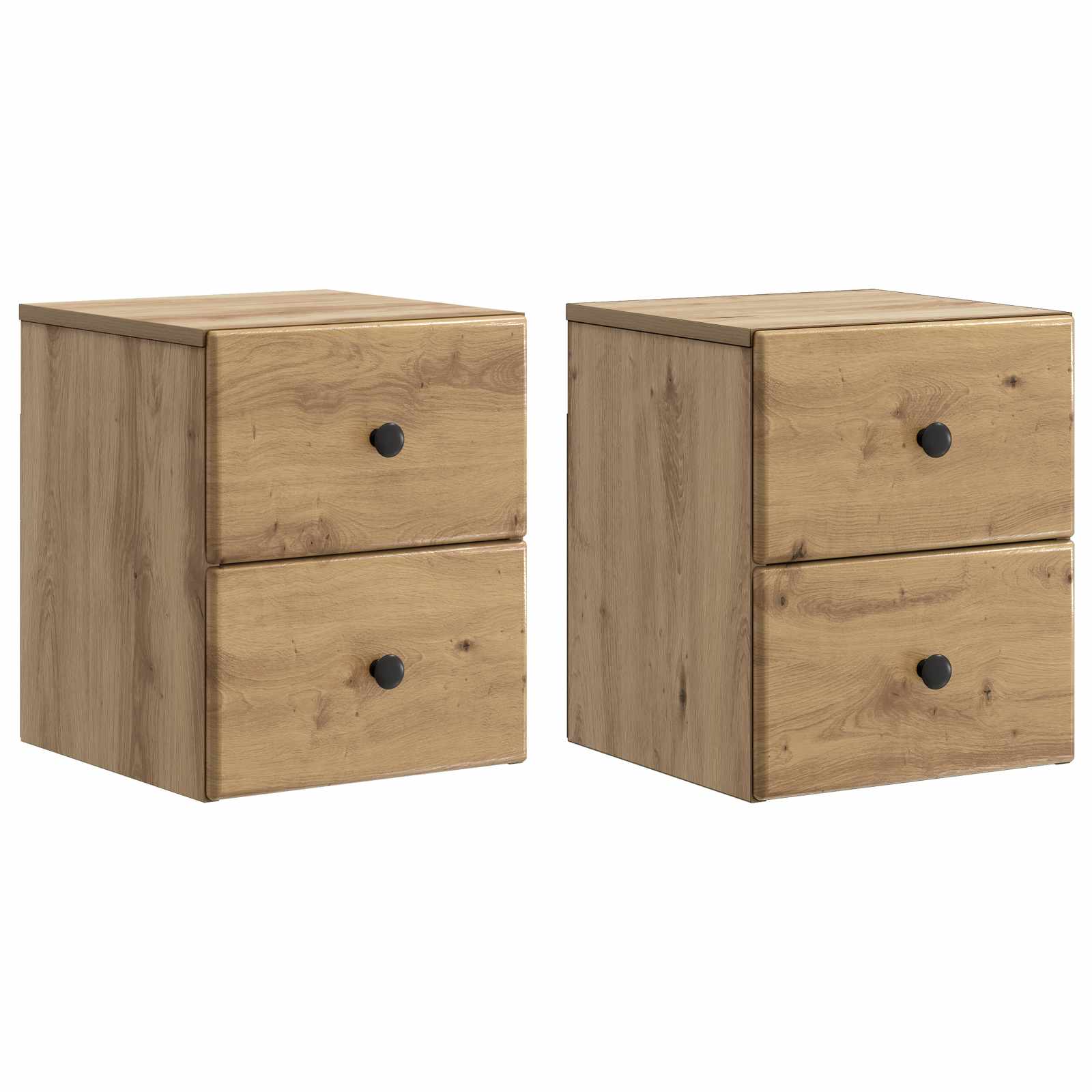Cabinet de chevet mural 2 pcs Chêne artisanal 34,5 x 33 x 40 cm - XIOS