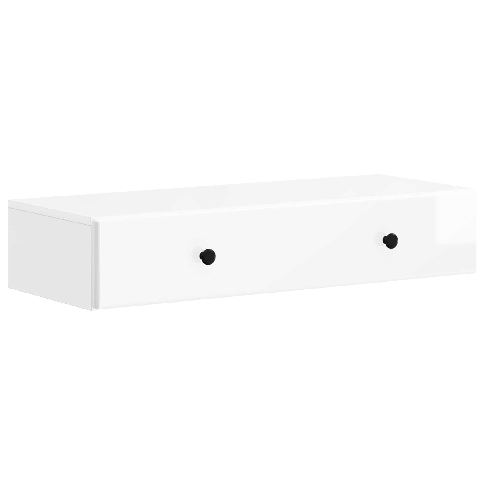 Table d'appoint murale Blanc brillant 87,5 x 34,5 x 17 cm - XIOS