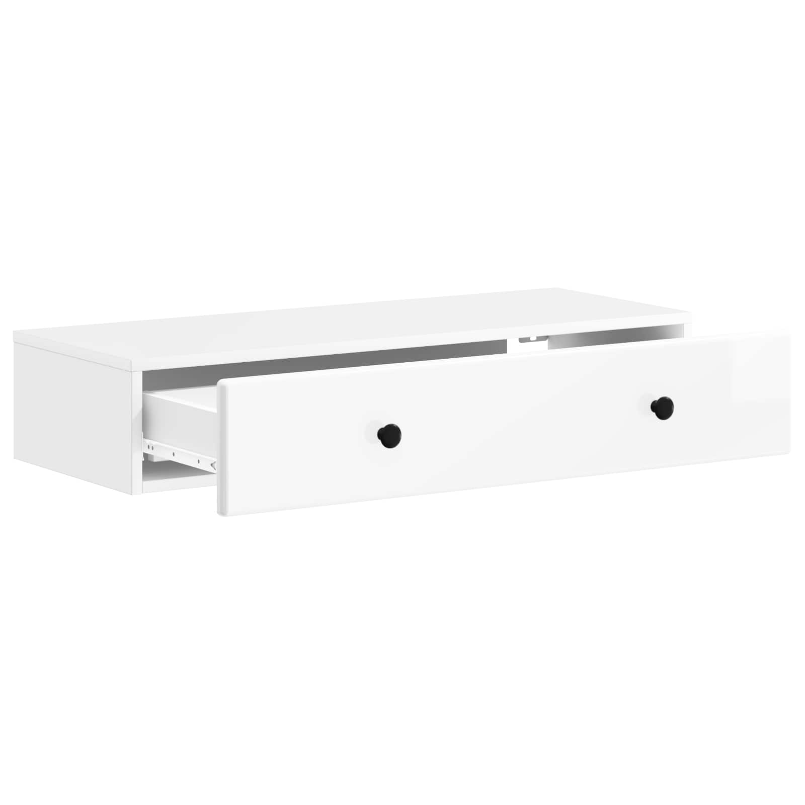 Table d'appoint murale Blanc brillant 87,5 x 34,5 x 17 cm - XIOS