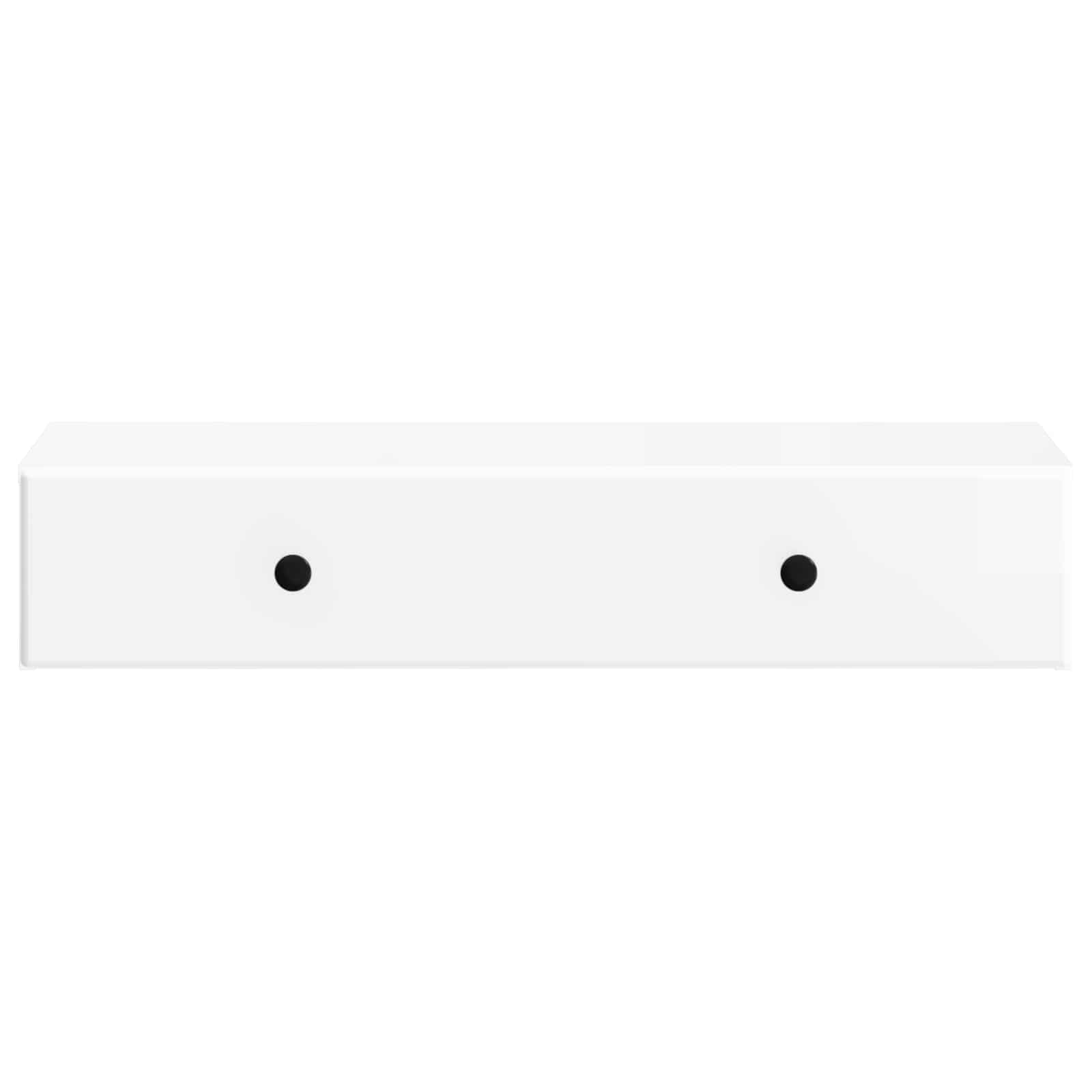 Table d'appoint murale Blanc brillant 87,5 x 34,5 x 17 cm - XIOS