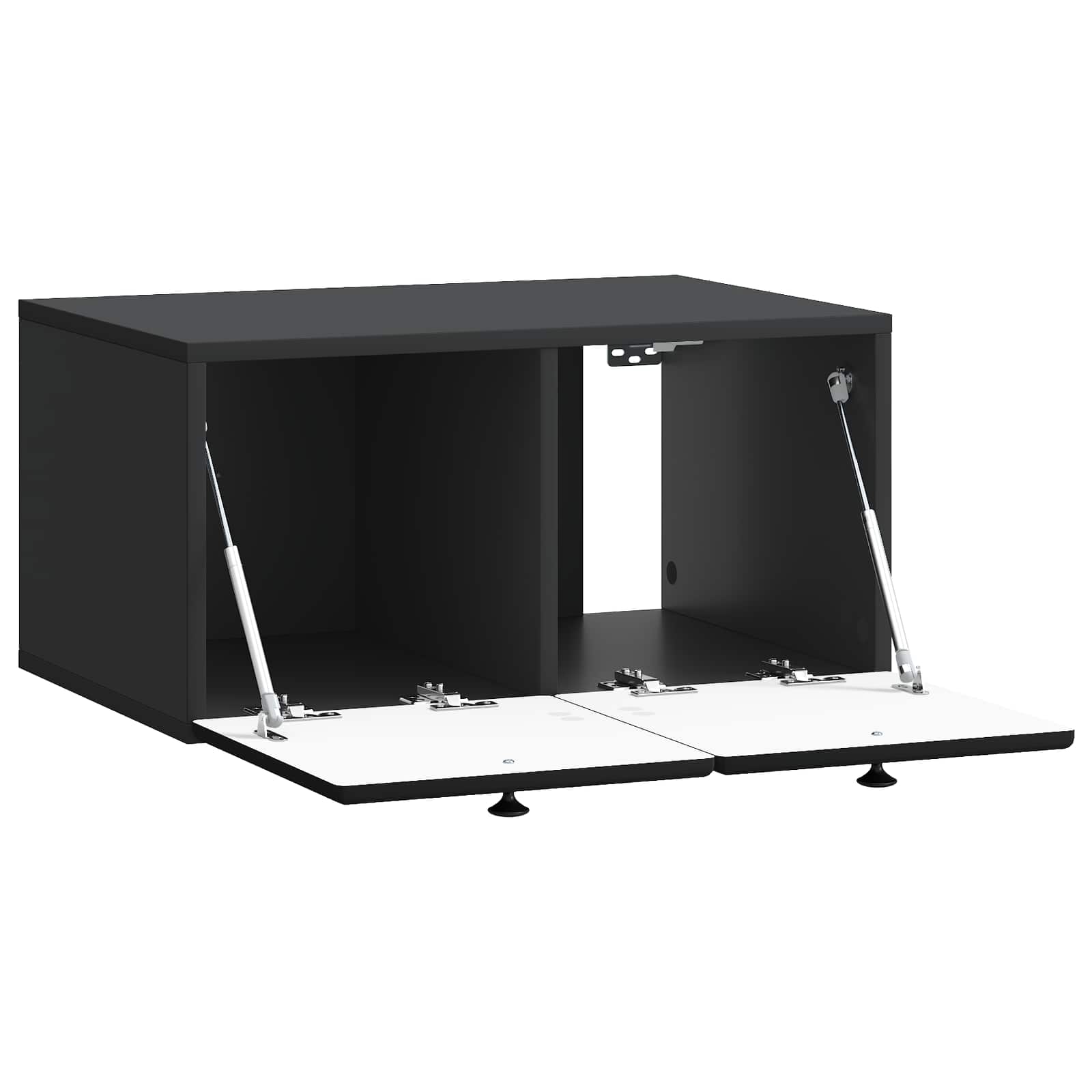 Meuble TV mural 59,5 x 41 x 30 cm Noir Bois d'ingénierie - XIOS