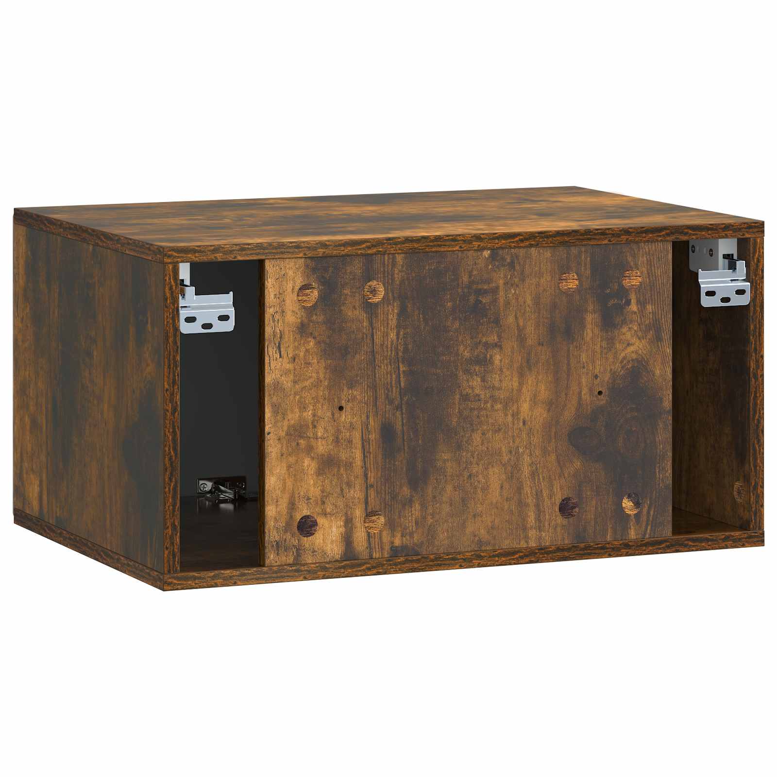 Meuble TV mural Chêne fumé 59,5 x 41 x 30 cm Bois d'ingénierie - XIOS